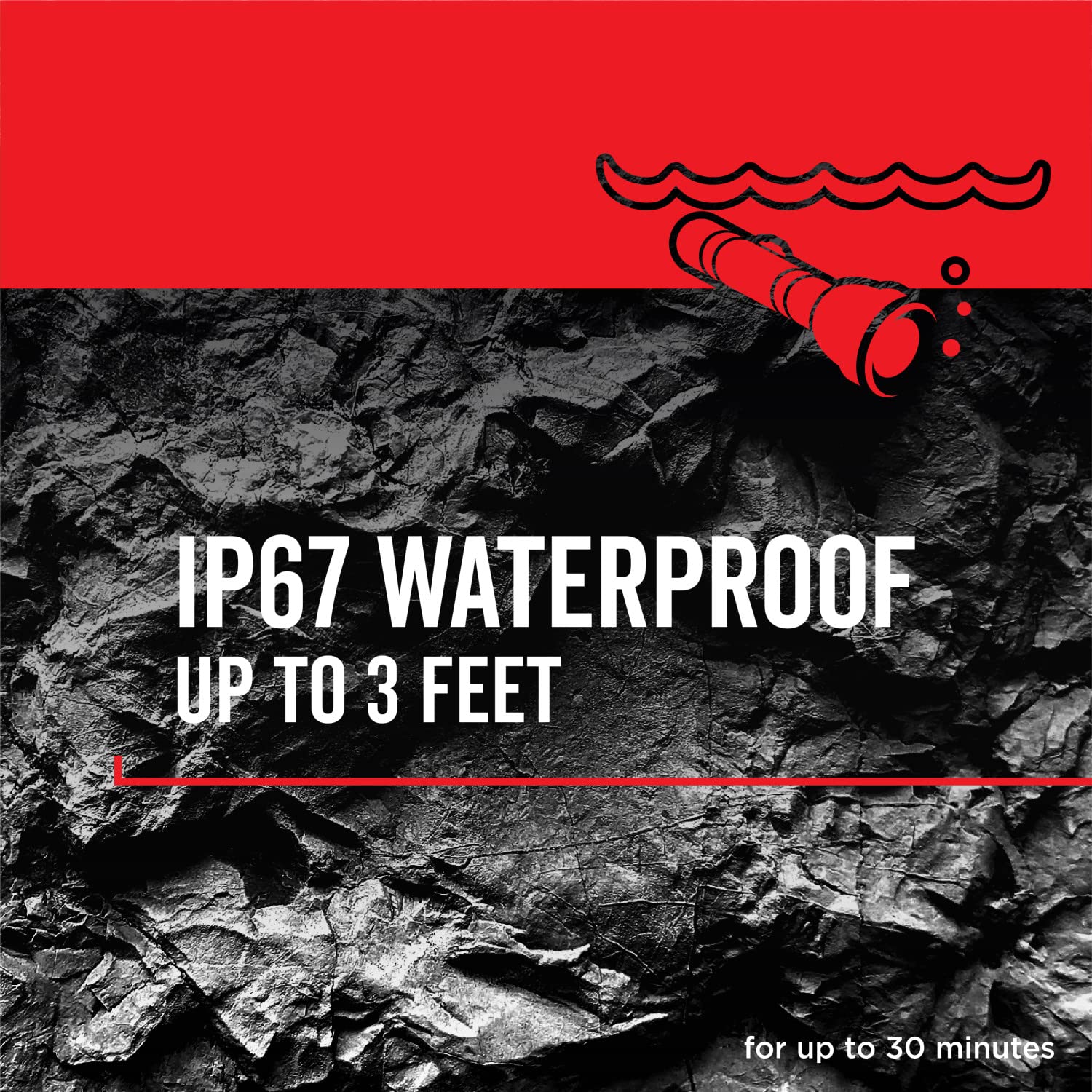 Rayovac Virtually Indestructible Led Spotlight, 750 Lumen Waterproof Spot Flashlight