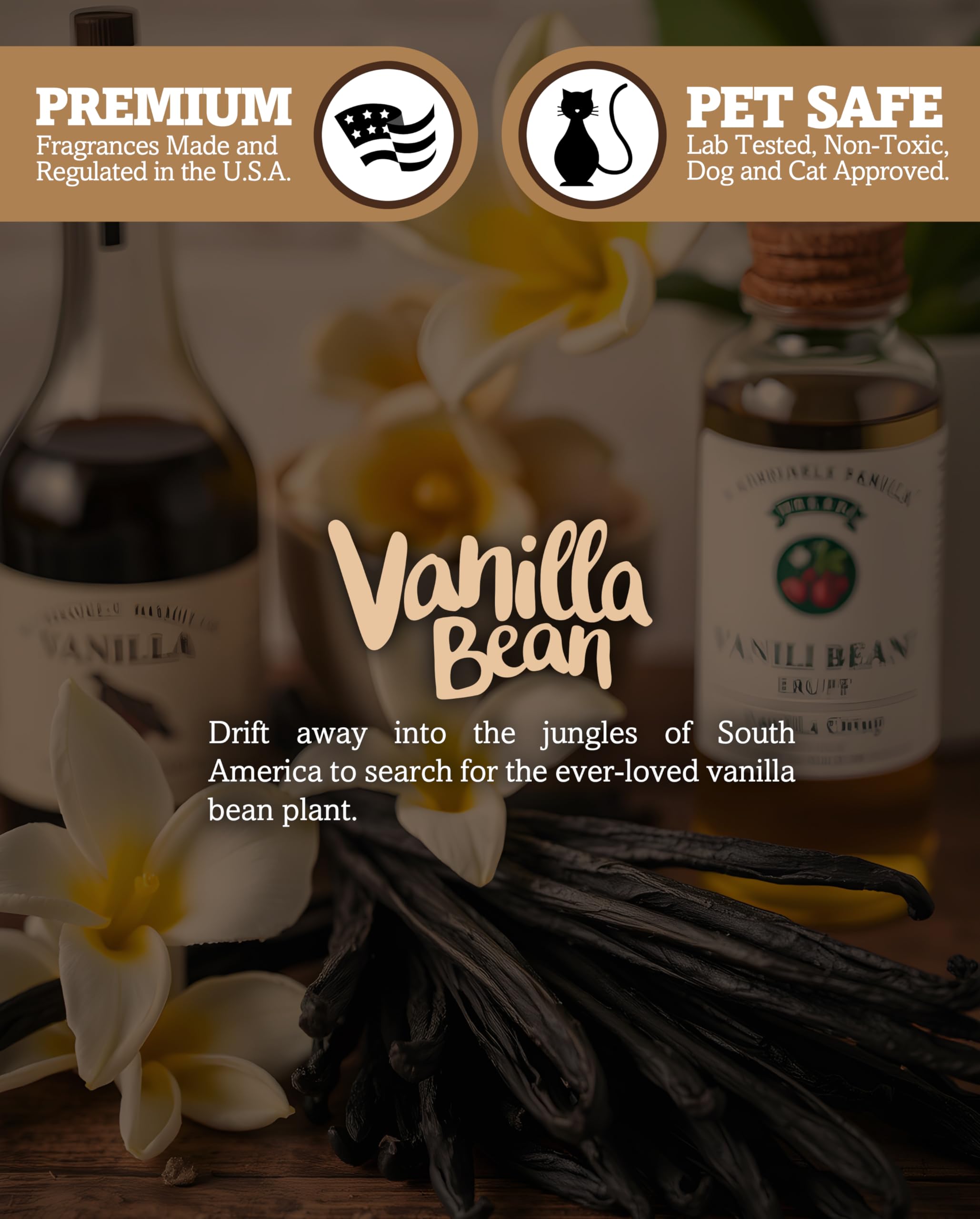 Shortie's Candle Company Vanilla Bean Tealight Candles - 24 Highly Scented Beige Tea Lights - Made in The USA - Model 46128