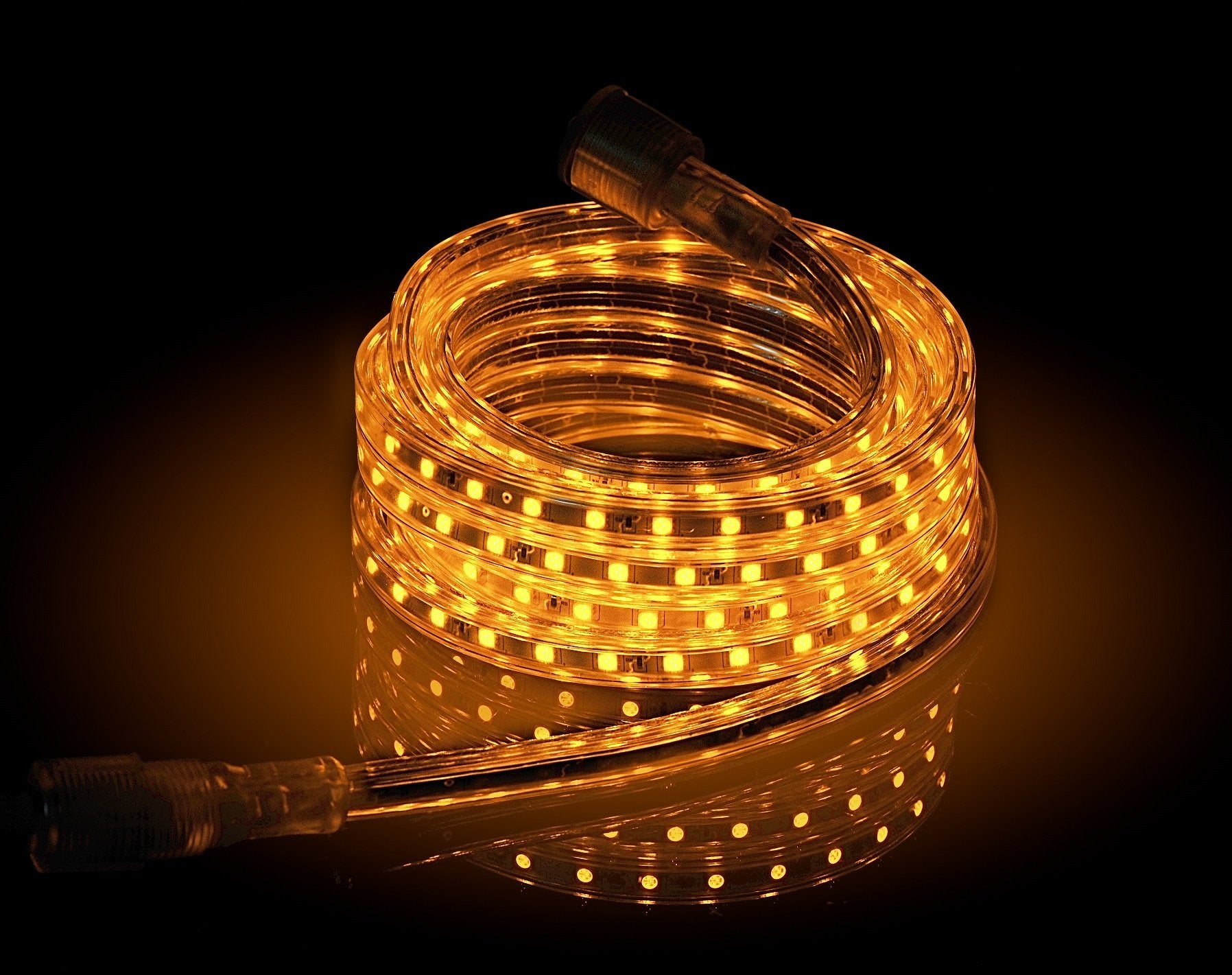 CBconcept LED Strip Rope Light, 5400 Lumen, 20 Feet, Yellow, Dimmable, Indoor/Outdoor Use, Model 120VSMD5050-6.5M-Y