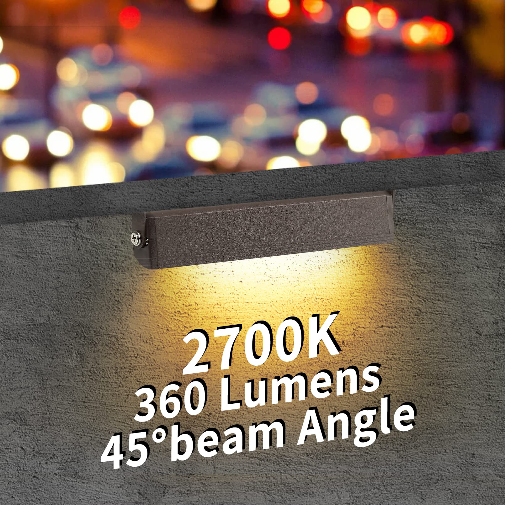 Kwinmyso 8 Packs LED Hardscape Lighting, 4inch 1.8W, 2700K Warm White, Aluminum, Model KW-4-8-2700K