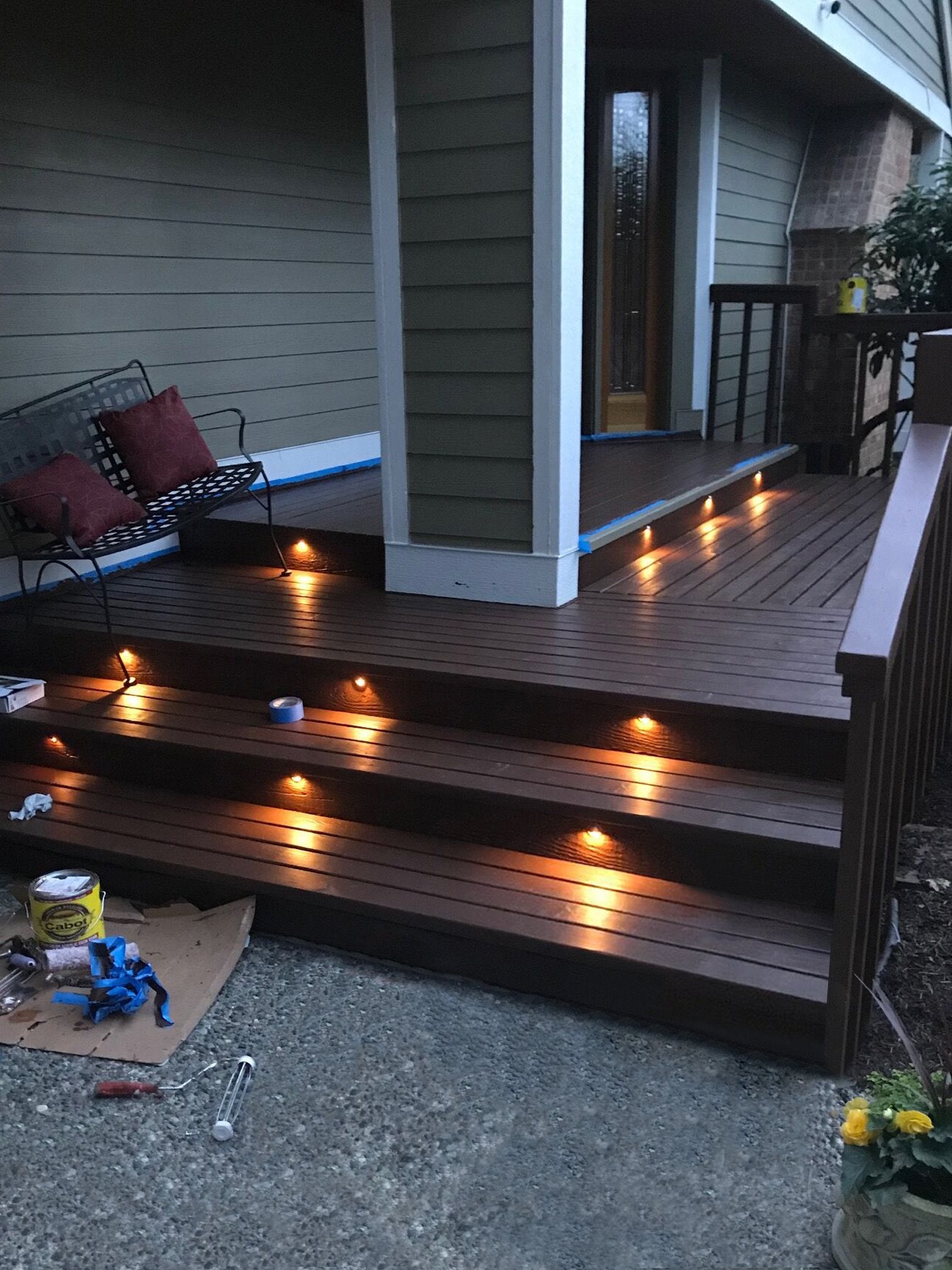 Fvtled Pack Of 6 Low Voltage Led Stair Deck Lights Kit F1.38 Outdoor Garden Yard Decoration Lamp Recessed Landscape Pathway Step