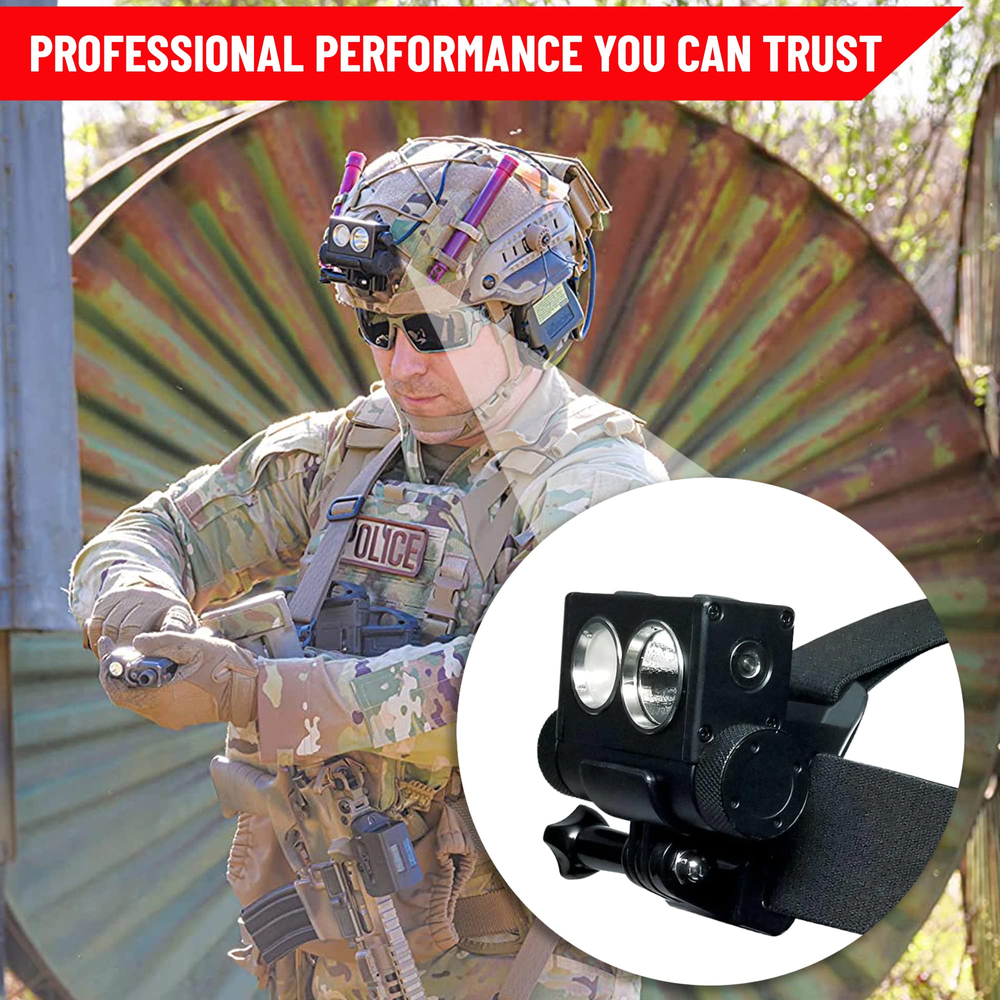 Powertac Hl-10 Explorer Rechargeable Led Headlamp - 2500 Lumens, Adjustable, Portable, Black