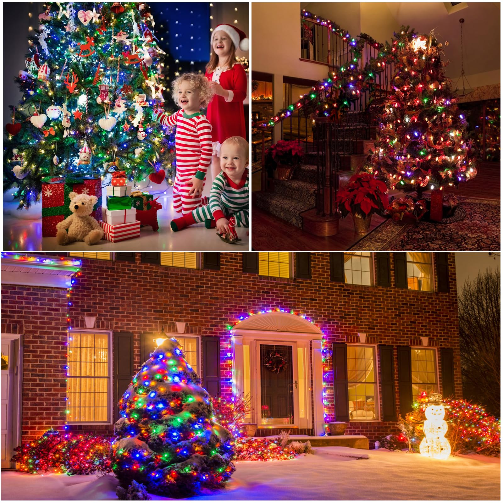 Varmepals 200Led Easter Decorations Colorful String Lights,Extra-Long 76Ft Easter Lights Waterproof 8 Modes,Dimmable Spring Ligh