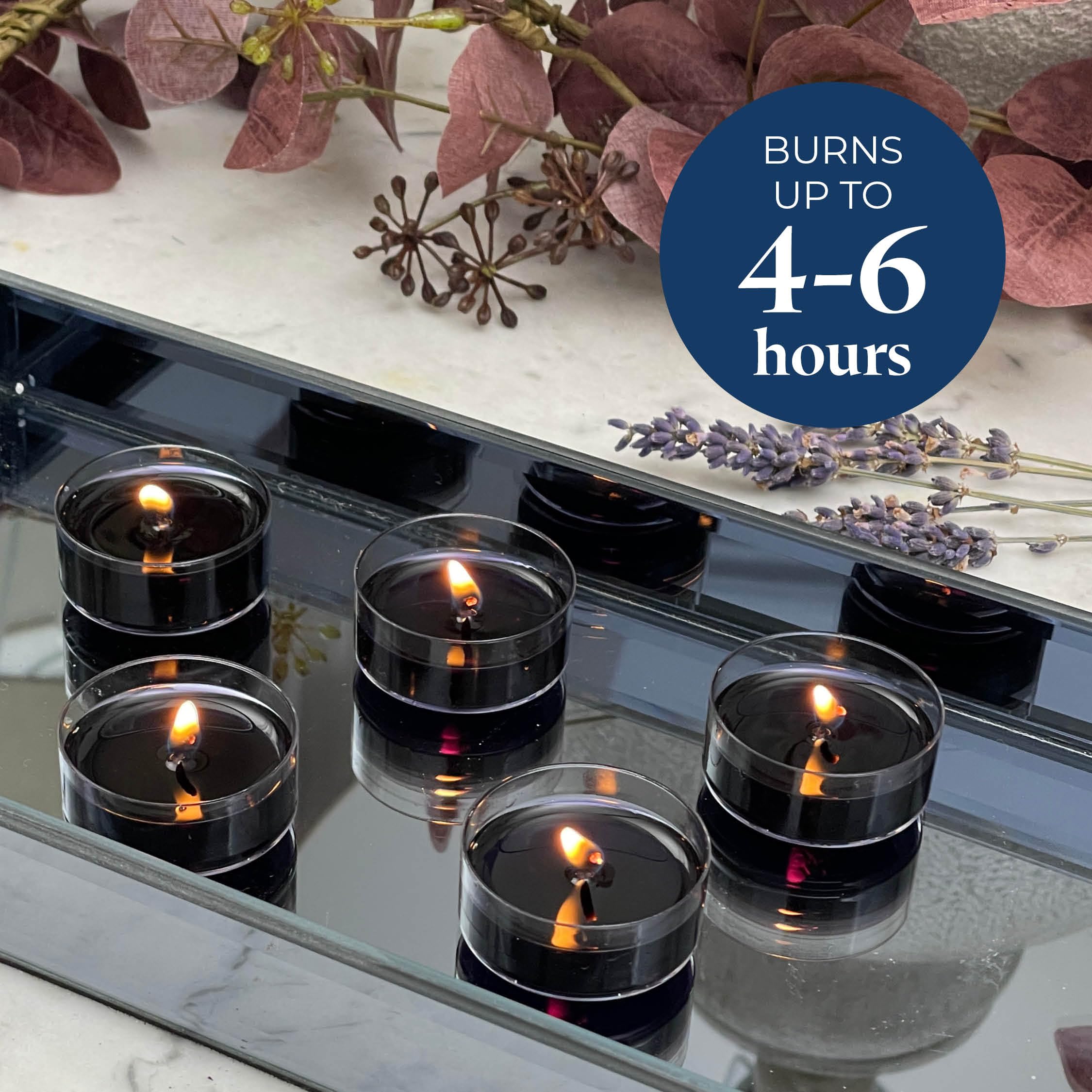 Partylite Tea Lights Candles  Lavender And Tonka Bean With Soft Musk Scent  Gift Set Of 12  Aromatherapy With Up To 4 To 6 Hours Burn Time  Ideal For Home Decor  Holiday Gifting & Celebration