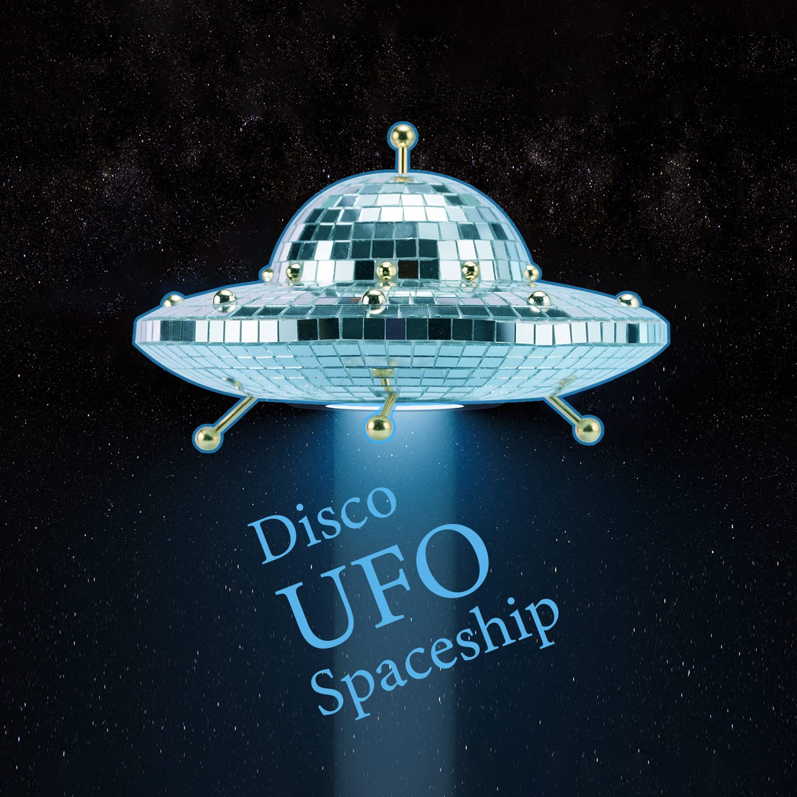 Valentines-Day Gift UFO-Shaped Disco-Ball Home-D  cor - Mirror Decorations for Table, Desk, Home, Party, Bar, Disco Spaceship UF