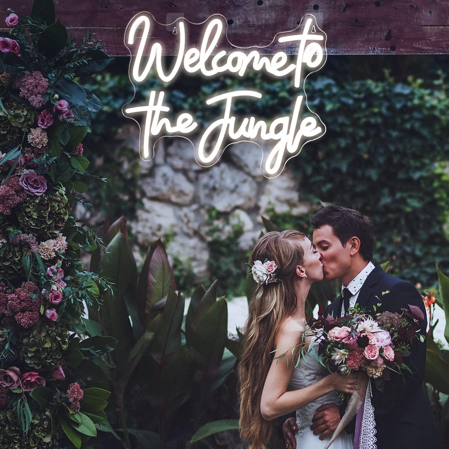 ineonlife Neon Sign - Warm White LED Lights for Bedroom Decor, USB Powered Acrylic Wall Hanging, Perfect for Parties and Weddings
