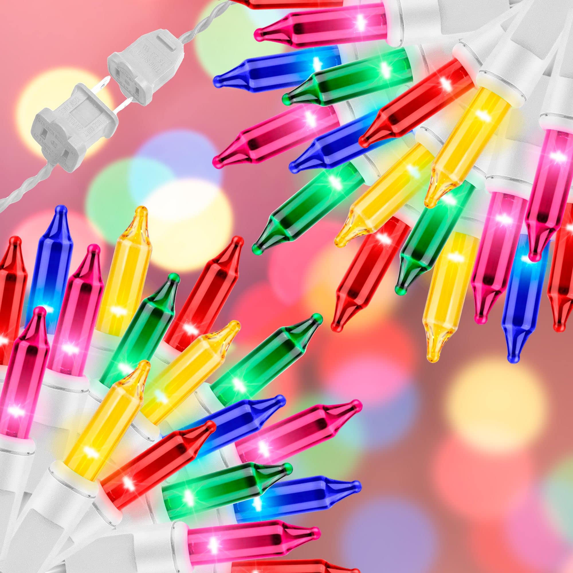JUSTPRO 100LIGHTS Multi Easter Mini String Lights