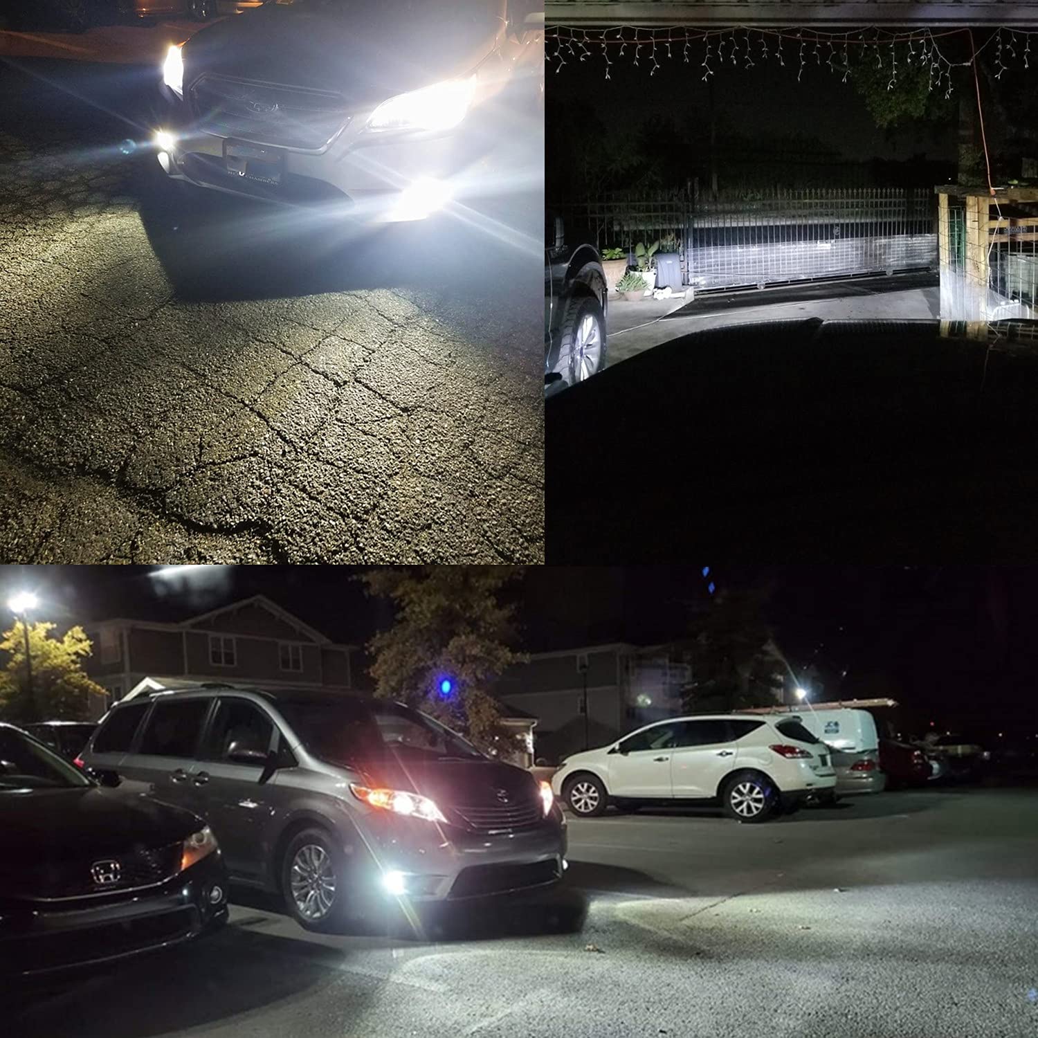 Alla Lighting H8 H11 LED Fog Lights 5200lm 6000K White Aluminum Replacement AL-R Model