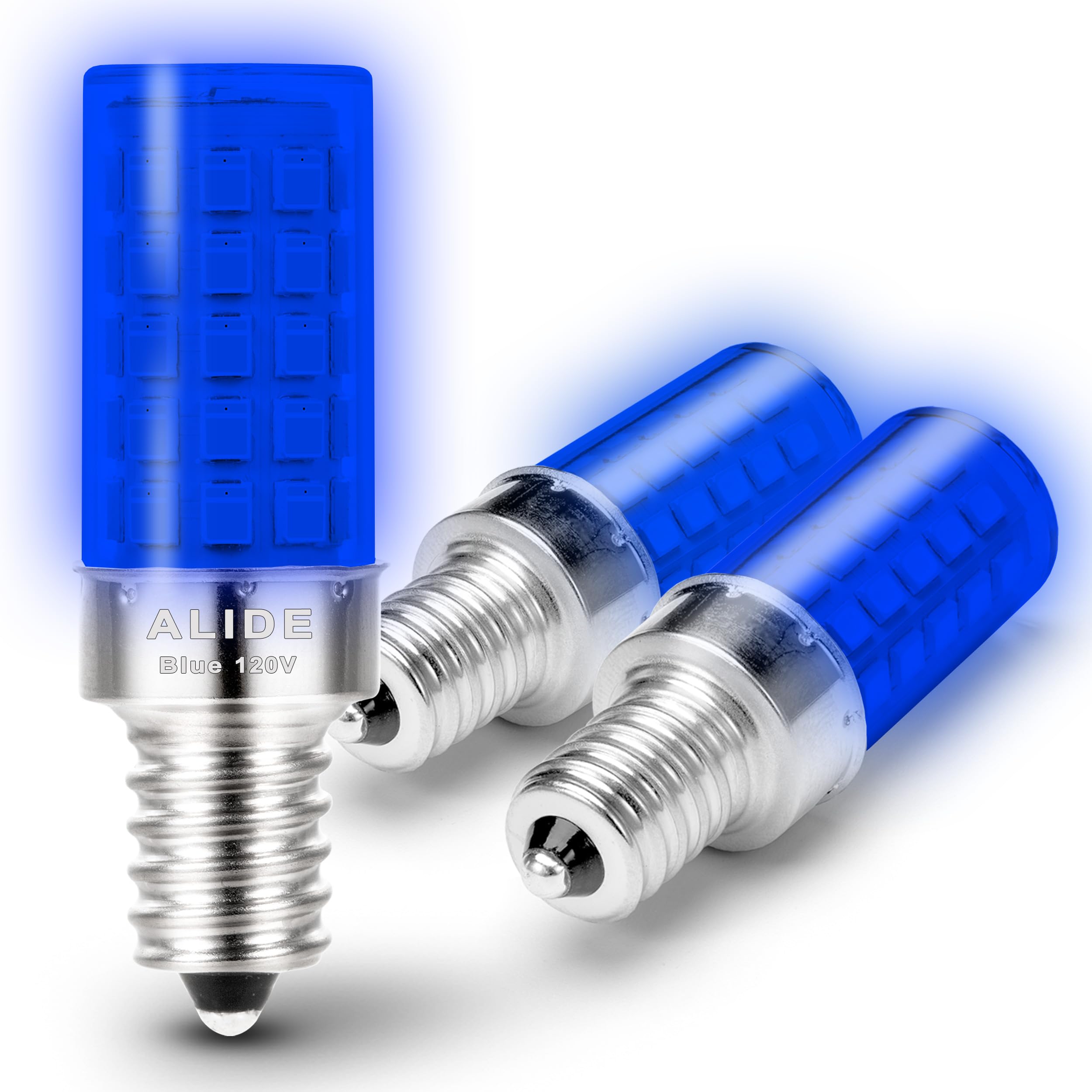 Blue E12 C7 T6 Led Nightlight Bulb,4W, 40Watt Equivalent, E12 Small Candelabra Base Blue Led Chandelier Bulb For Porch Ceiling P