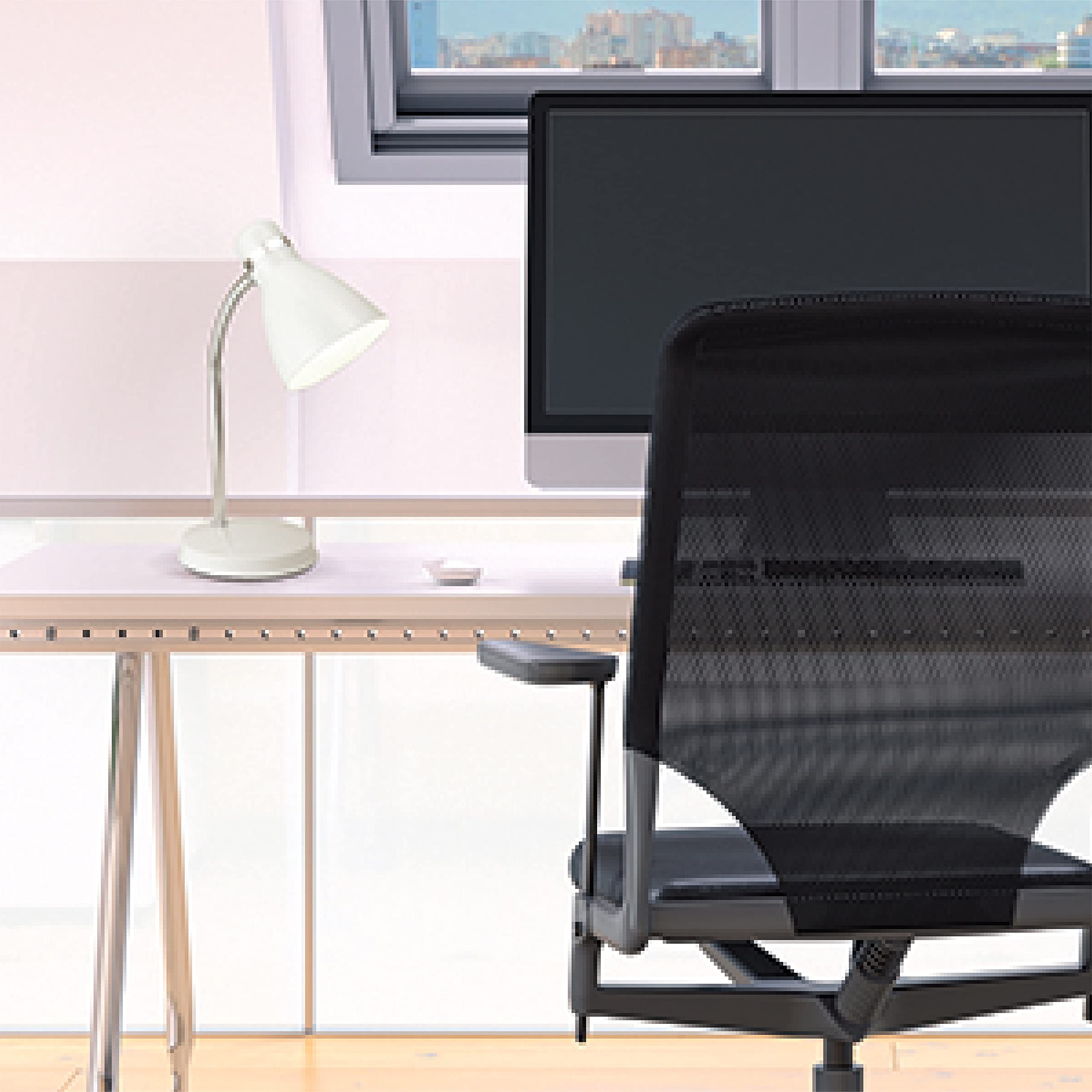 Newhouse Lighting Flexible Led Goose Neck Desk Lamp With Free 6-Watt Bulb - White Metal