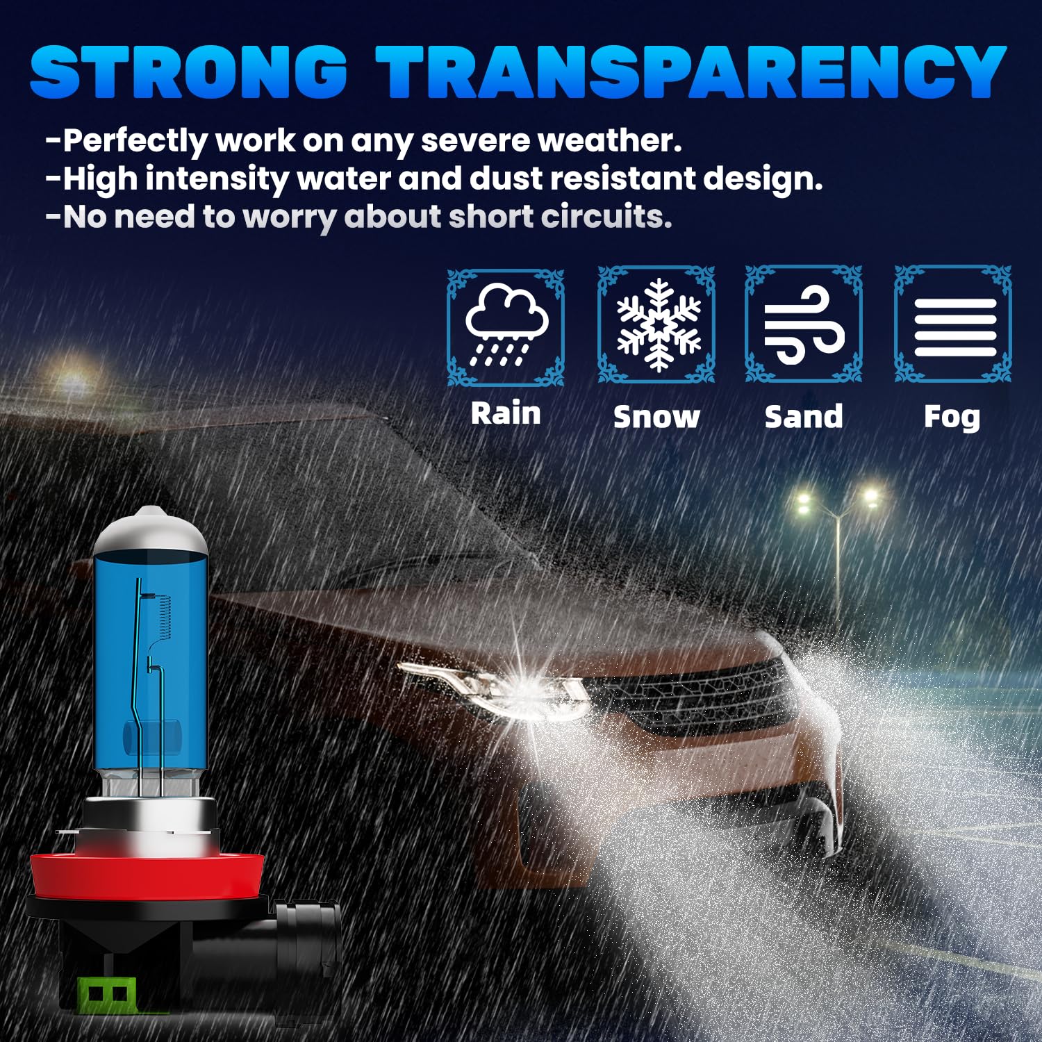 TTDBDAN Headlights Fit for 2008-2016 Freightliner Cascadia Commercial Truck Halogen Headlight Bulbs,H11/H8/H9 High & Low Beam He