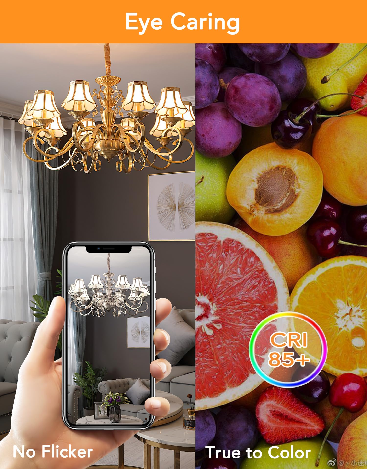 PARTPHONER E12 LED Light Bulbs B11 60W Equivalent 6W Non-Dimmable 600 Lumen Pack of 24 4000K Neutral White