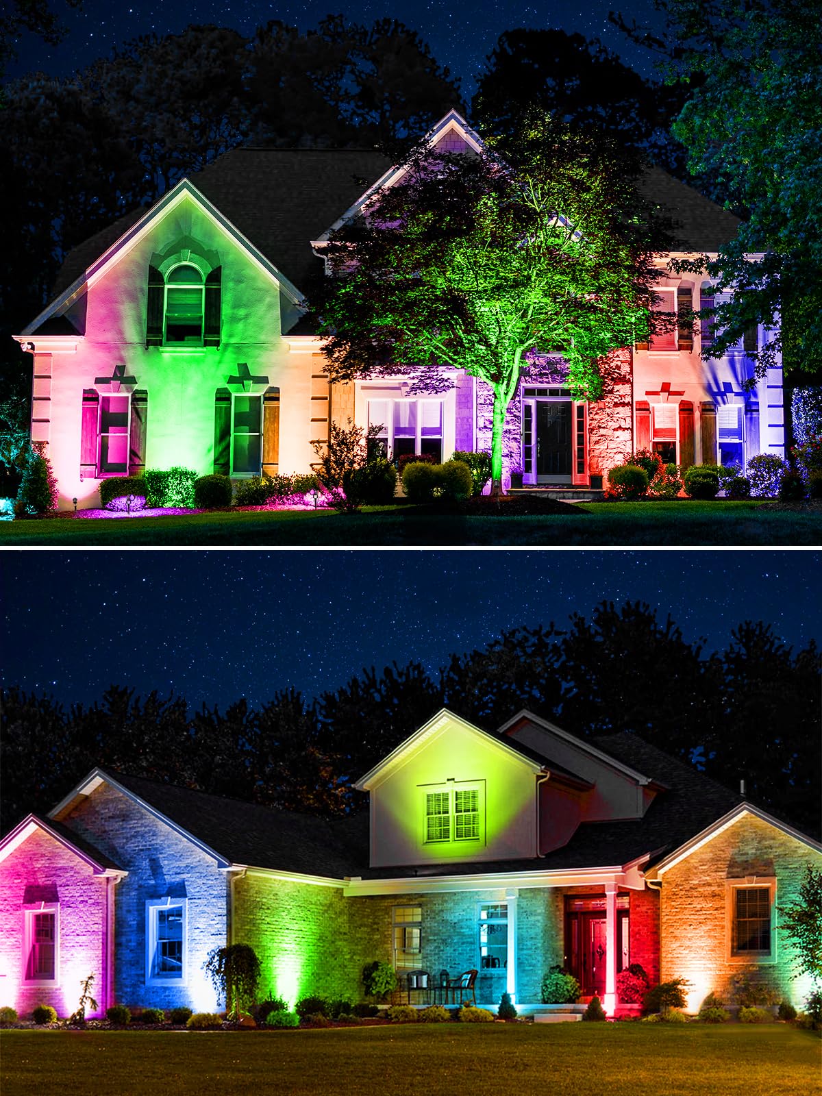 Doreio 10W Rgbw Outdoor Spotlights With Remote Control - Waterproof Led Landscape Lights, 1 Pack