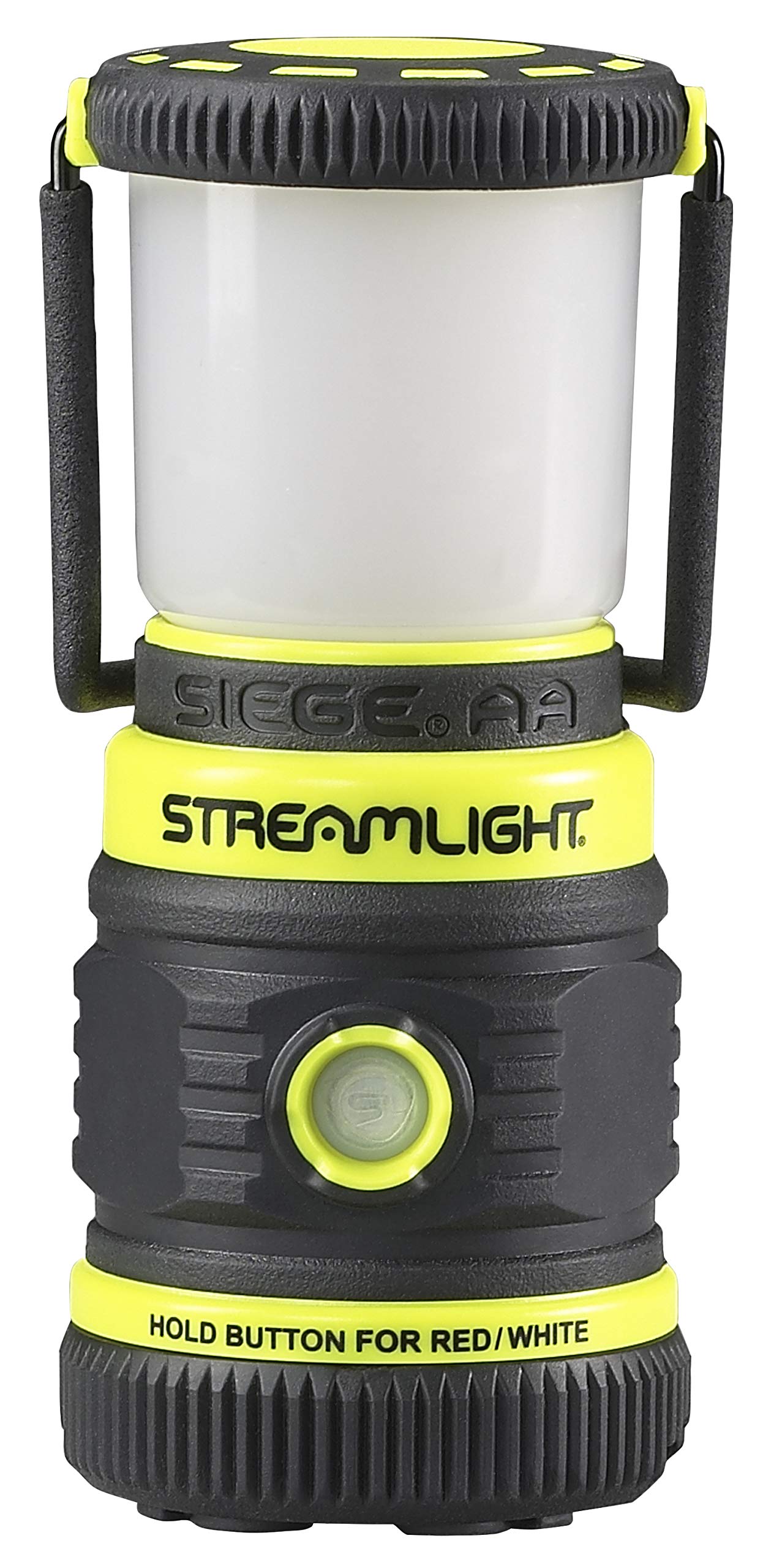 Streamlight Siege AA Lantern, 200-Lumen, White & Red LEDs, Magnetic Base, Yellow, Model 44943