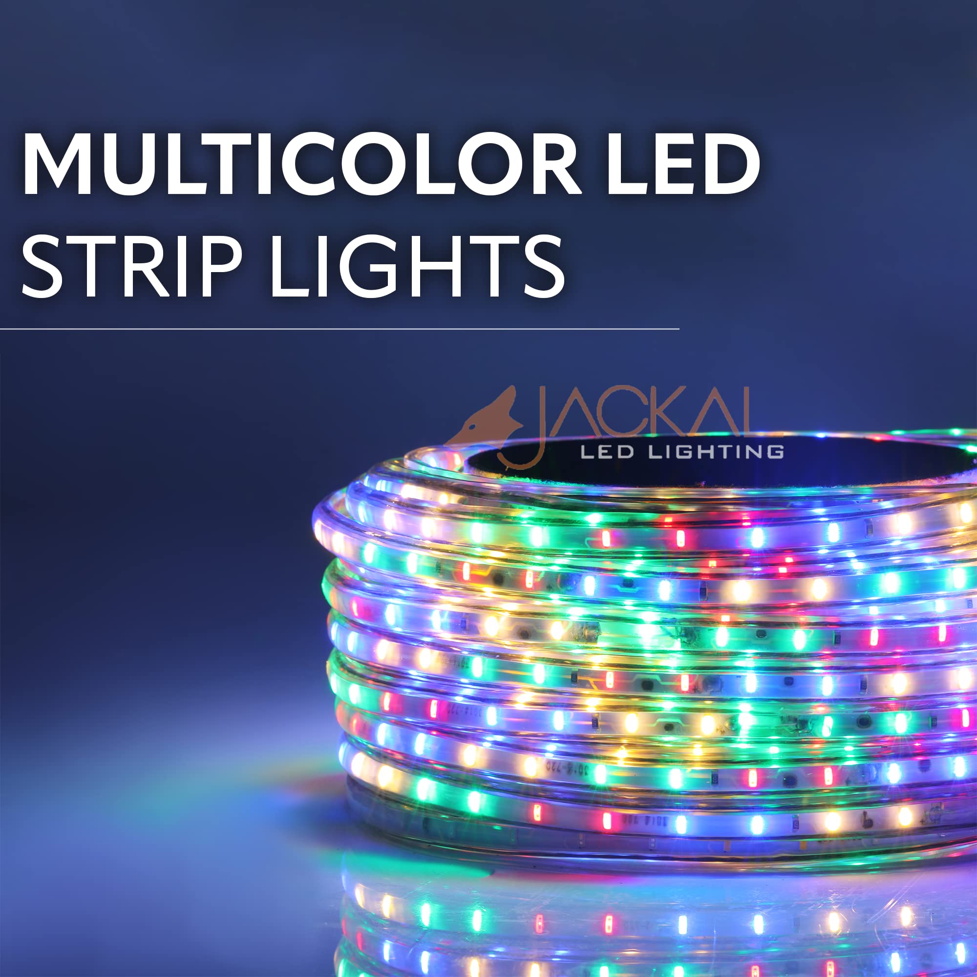 JACKAL 40 Meter Multi Colour Waterproof LED Strip Rope Light/Pipe Light with Adapter & Short Circuit Resistant Connector | Perfe