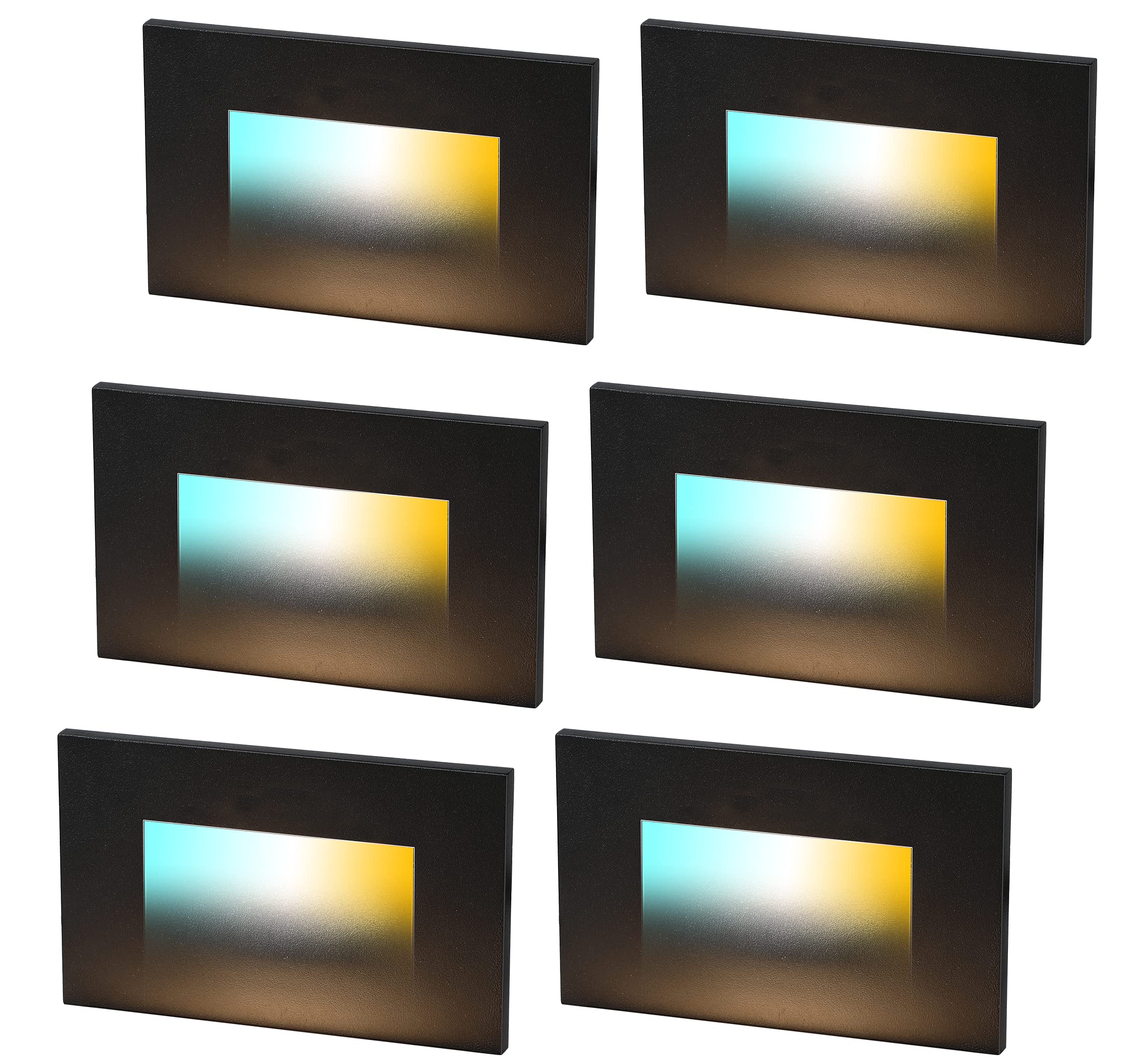 CLOUDY BAY LED Step Light, Dimmable 3W 100lm, 3 Color 3000K/4000K/5000K, 4.75 Inch, Aluminum