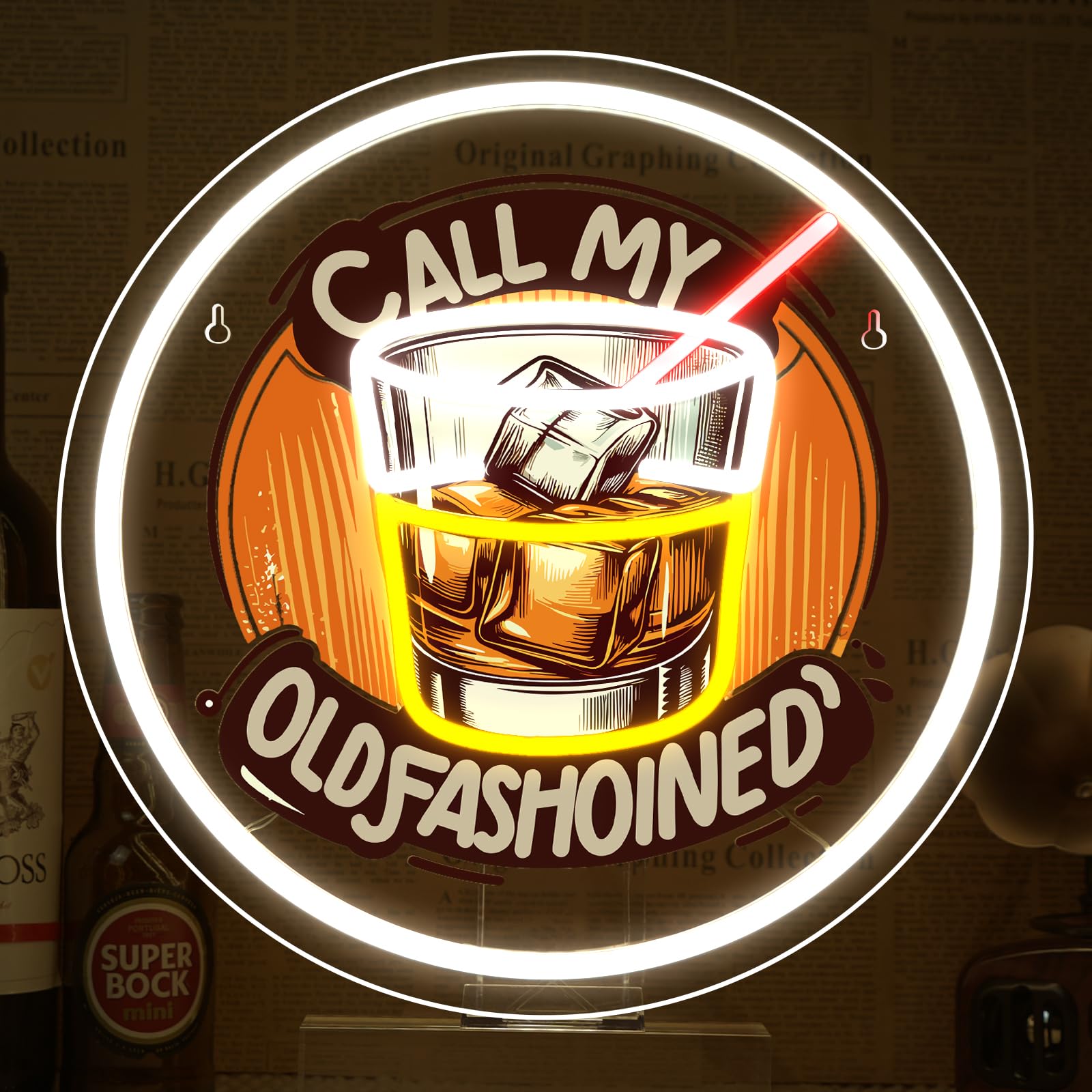 Faxfsign Call My Old Fasion Neon Sign Wine Led Neon Signs For Wall Decor Night Lights Music Bar Lamp For Home Led Light For Wine Tasting Club Gift For Party Decorations