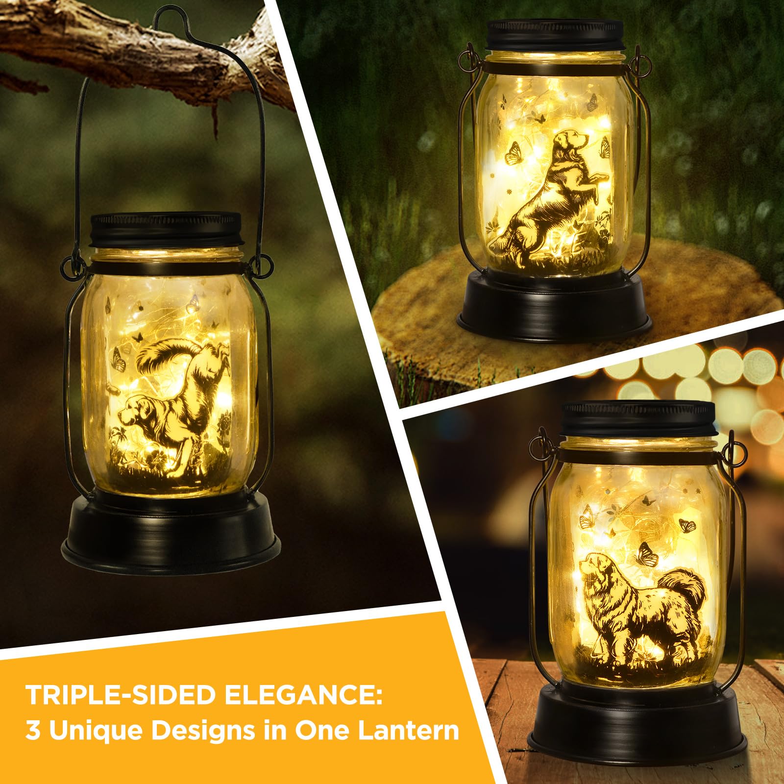 Kyoryuger Pyrenees Gifts For Women/Men Pyrenees Dog Solar Lanterns Mom Birthday Dog Lovers Lantern Pet Loss Pet Memorial Lights