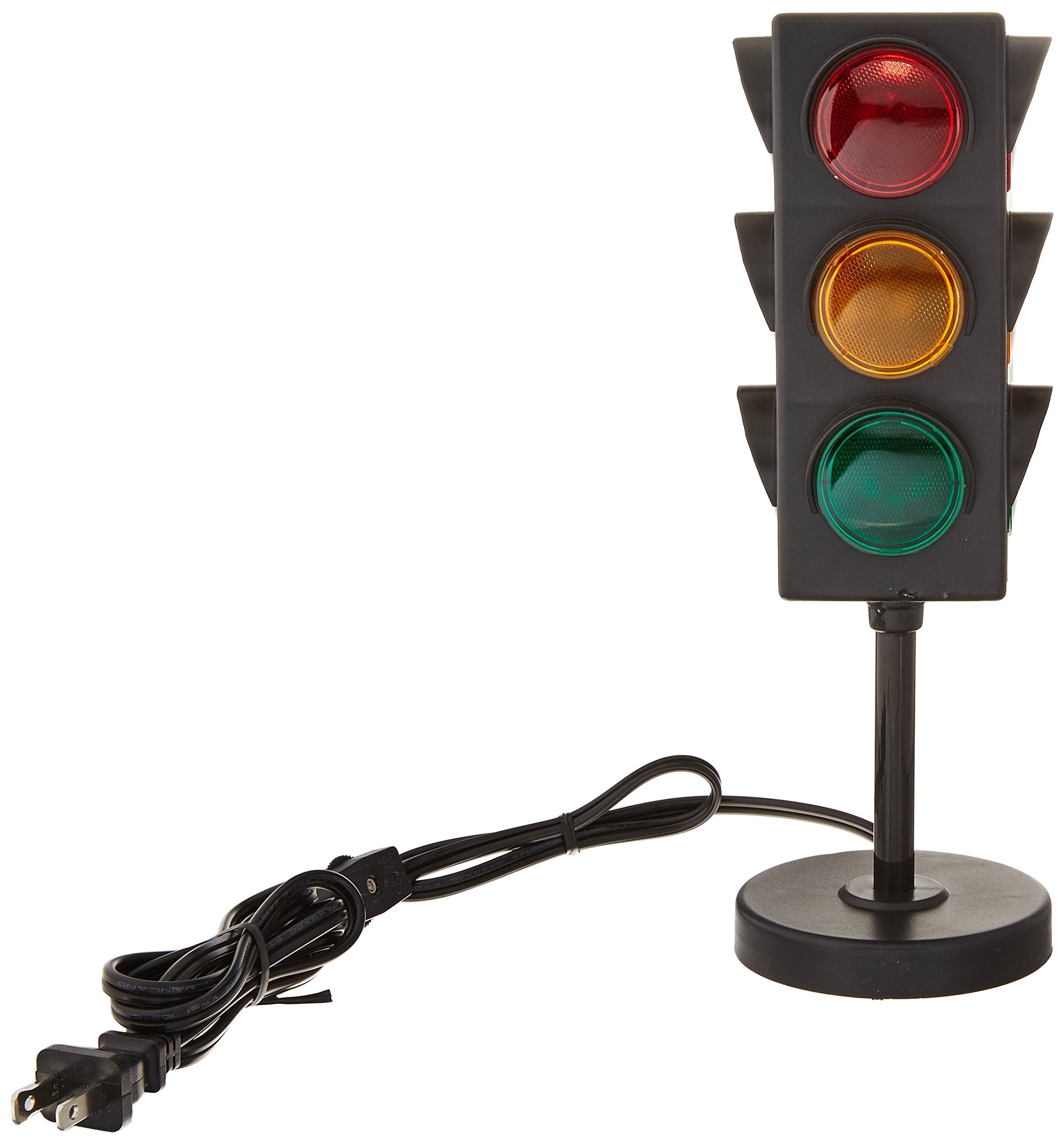 Rhode Island Novelty Table Lamp - 8 Inch Traffic Light Design - Assorted Color - Plastic Material - Model SS-RIN-ELTRALI
