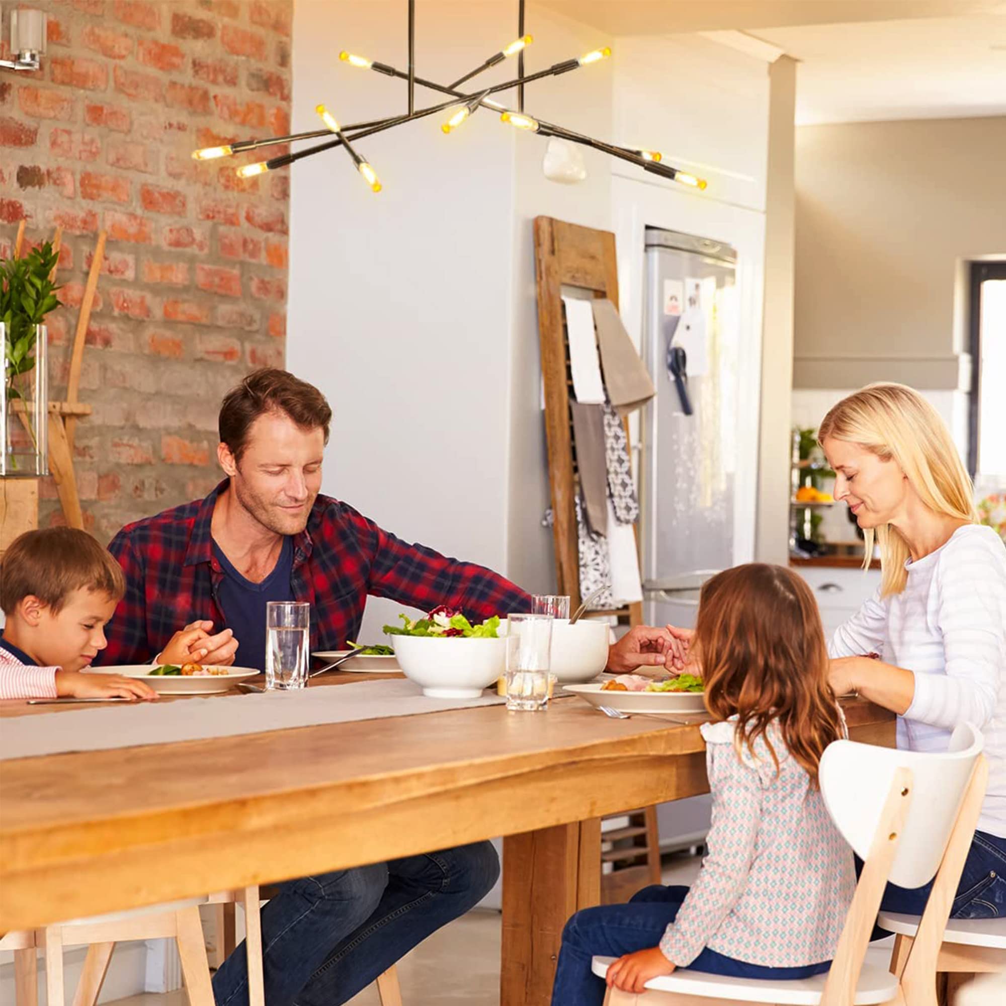 Leools E12 Led Long Bulb,7.3Inch Long Tubular Light Bulbs,T6 B11 Candelabra Bulb 40 Watt For Chandeliers,Clear Glass,Warm White,