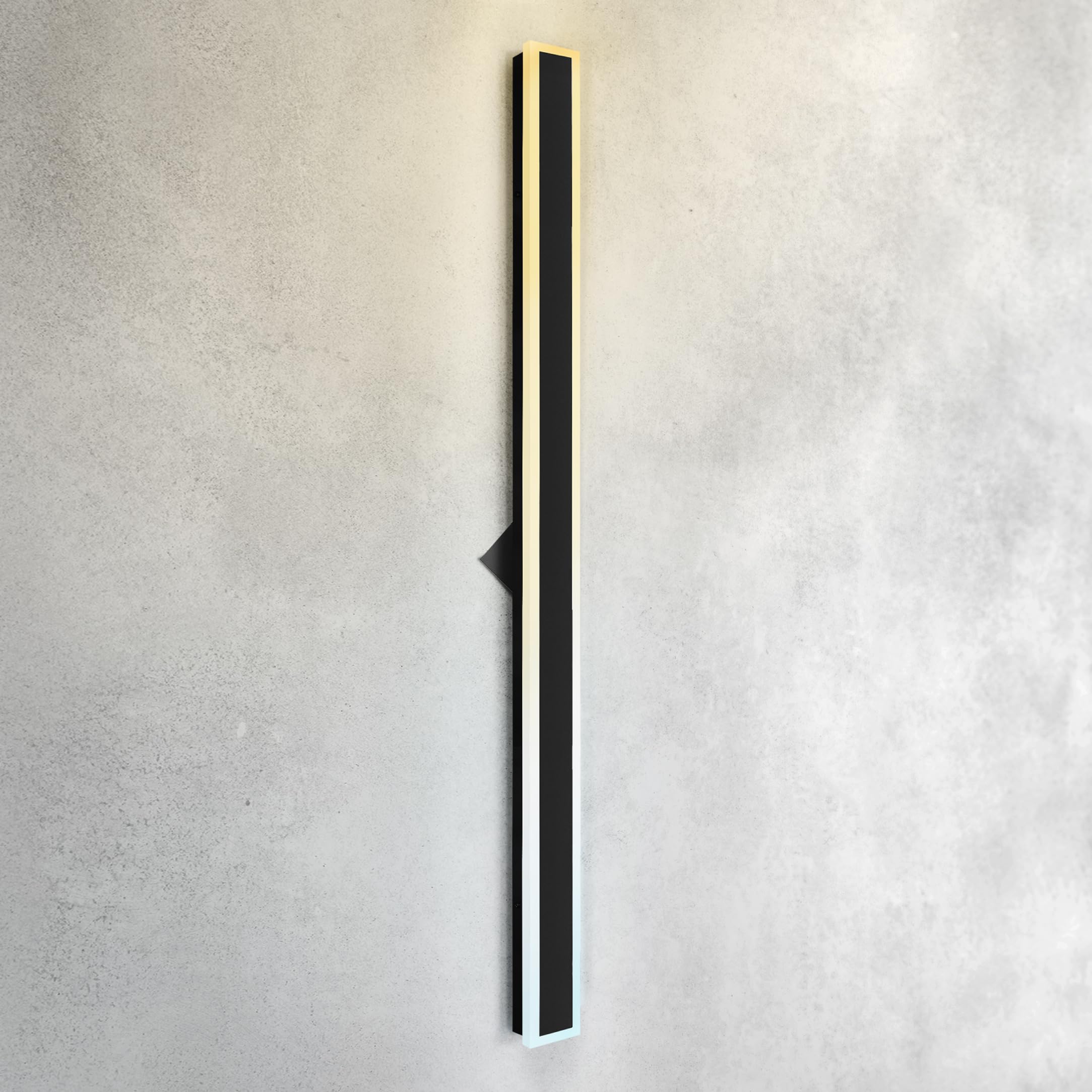 ASD LED Wall Light Fixture 72 Inch 40W 3200LM Dimmable Waterproof Black A-LWS27N-72D40BK