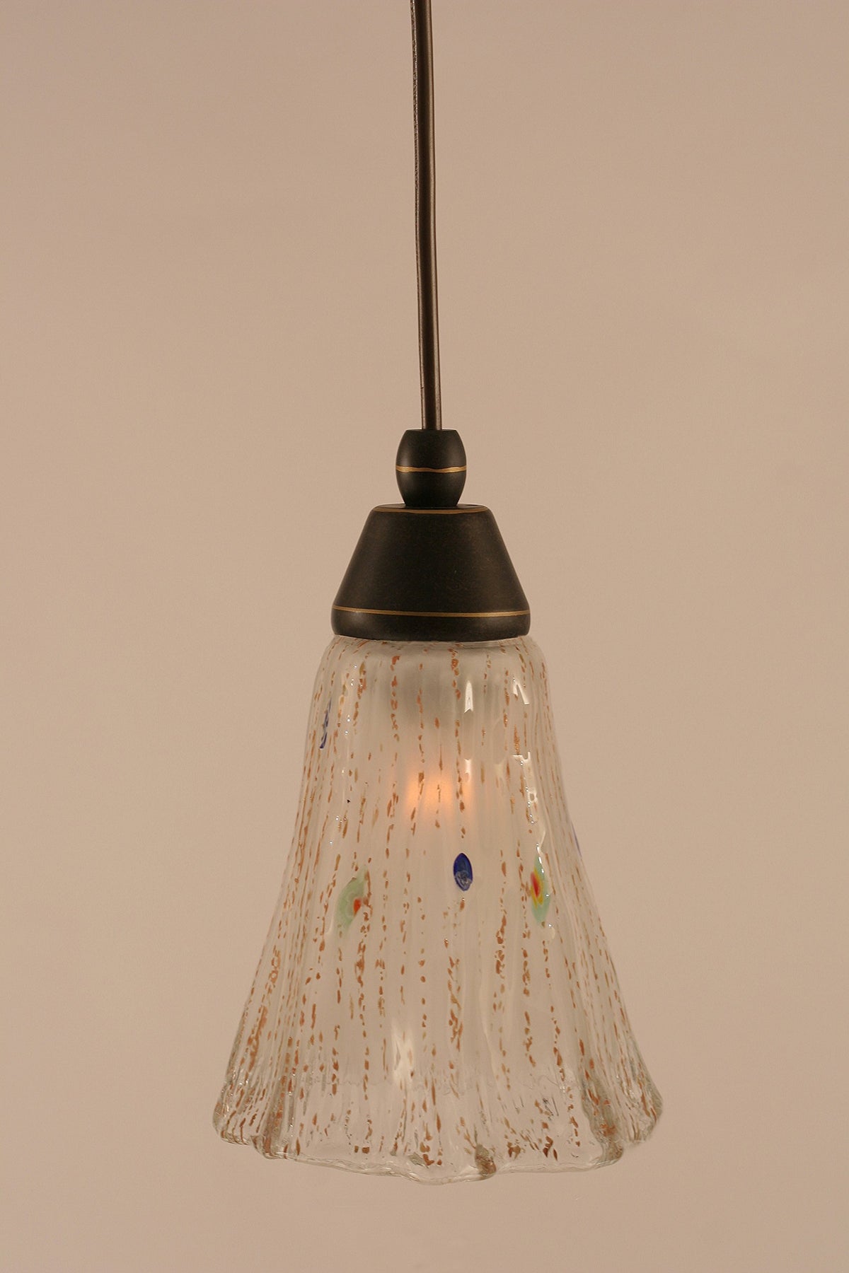 Toltec Lighting 1 Light Mini Pendant In Dark Granite (22-Dg-721)