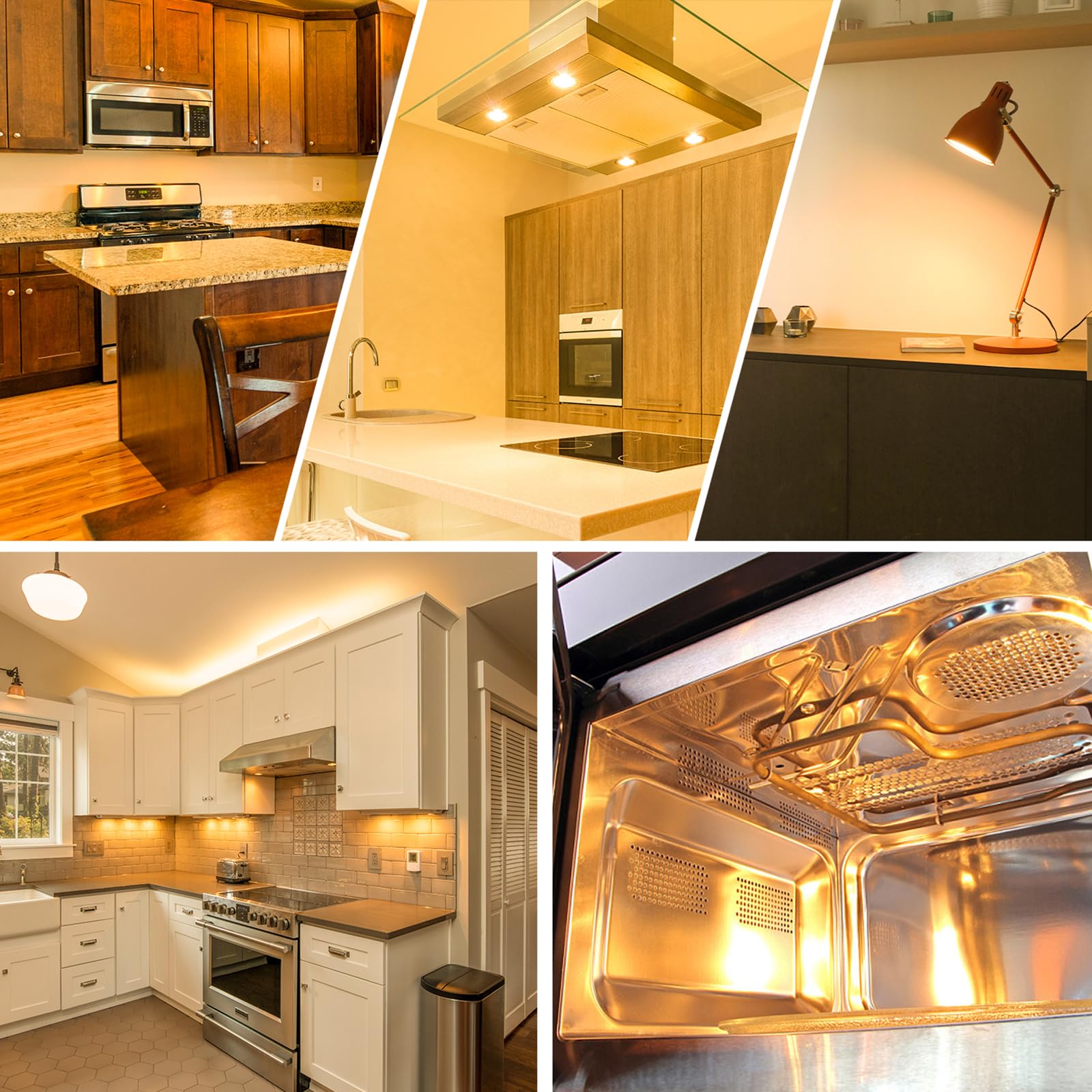 Taiyaloo G8 Halogen Light Bulbs 20W Dimmable 120V G8 Base 2Pin Xenon Bulb (20 Pack) T4 Jcd Type Warm White Under Cabinet Puck Lighting Replacements