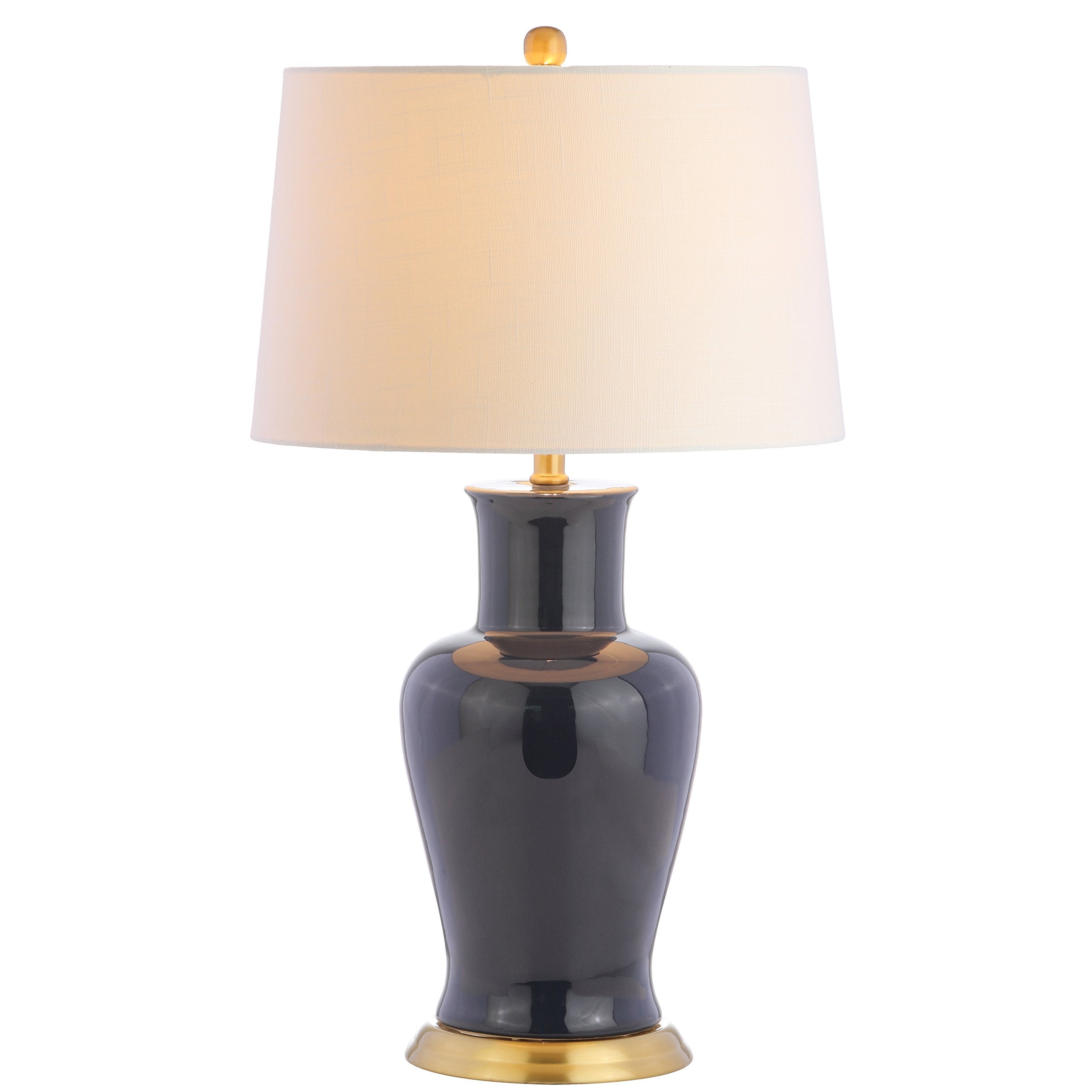 JONATHAN Y Ceramic LED Table Lamp 29in Traditional Transitional Navy Model JYL4026B for Bedroom Living Room Office