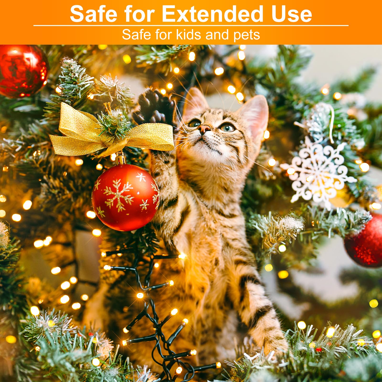 Christmas Lights Outdoor, 66Ft 200 Led Christmas String Lights With 8 Modes Waterproof, Plug In Connectable Twinkle Light Green