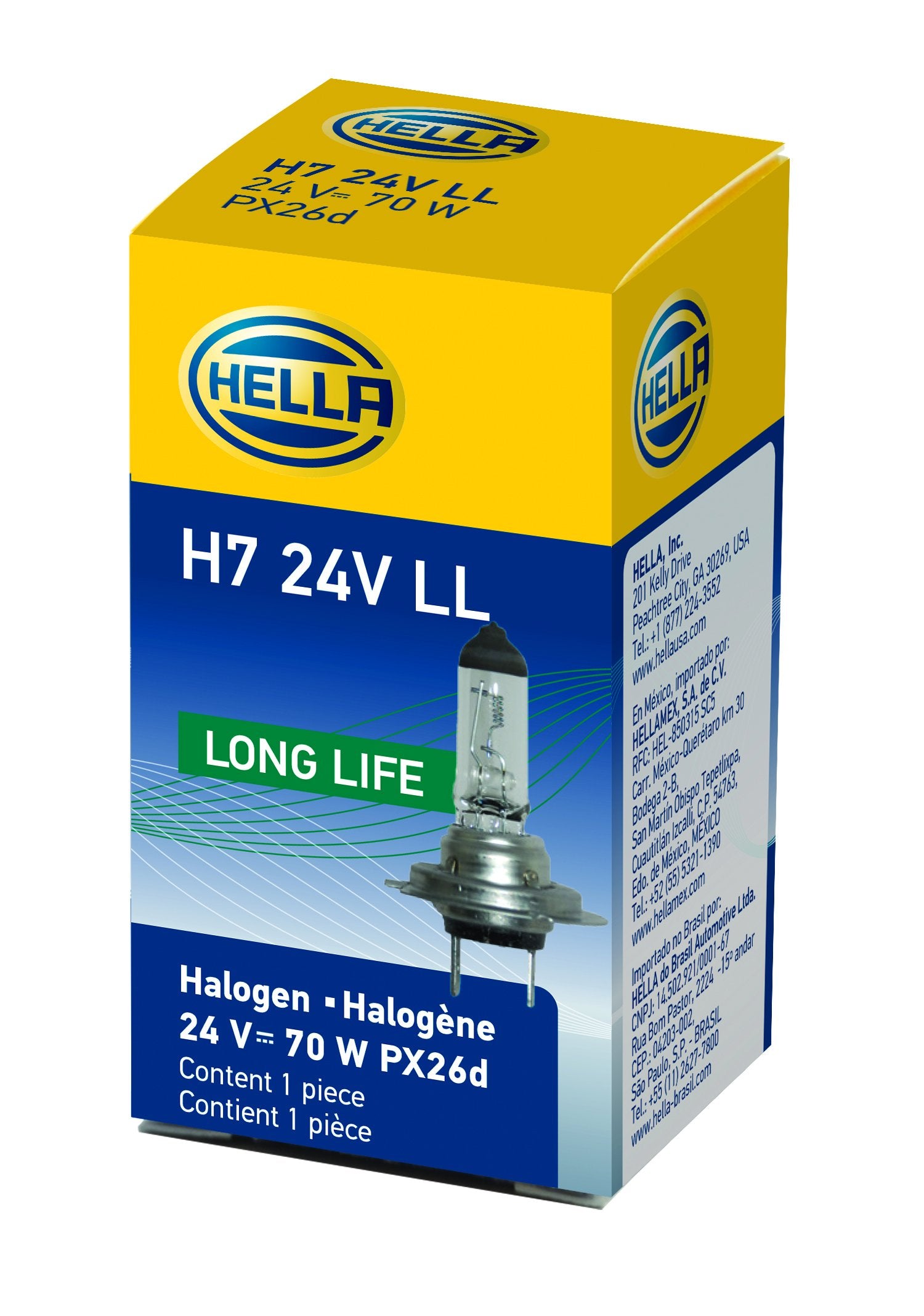 HELLA H7 24V LL Long Life Bulb, 70W