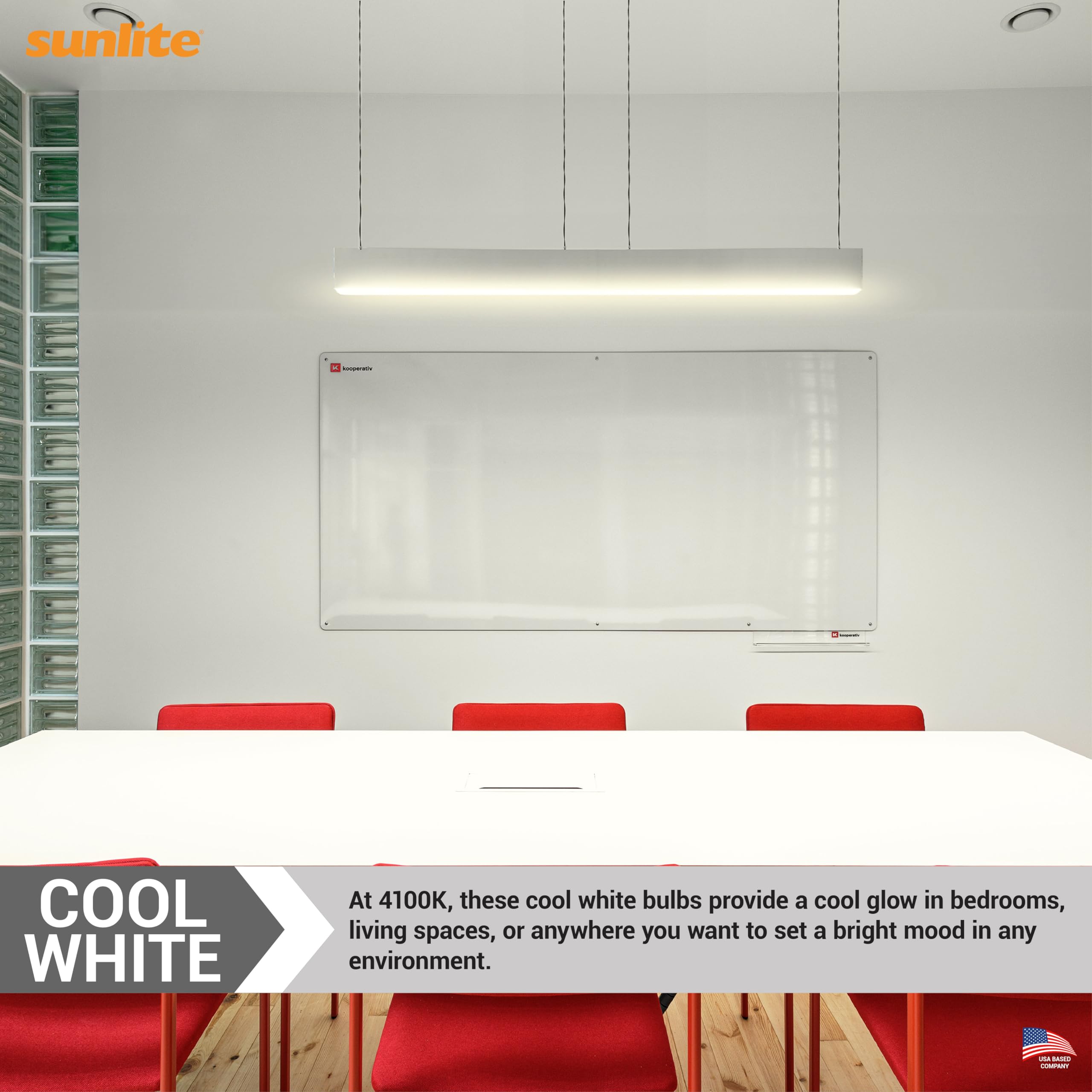 Sunlite 21-Inch F13T5/CW T5 Linear Fluorescent Lamp, 13 Watts, 850 Lumens, 4100K Cool White, Miniature G5 Bi-Pin Base, ROHS Comp