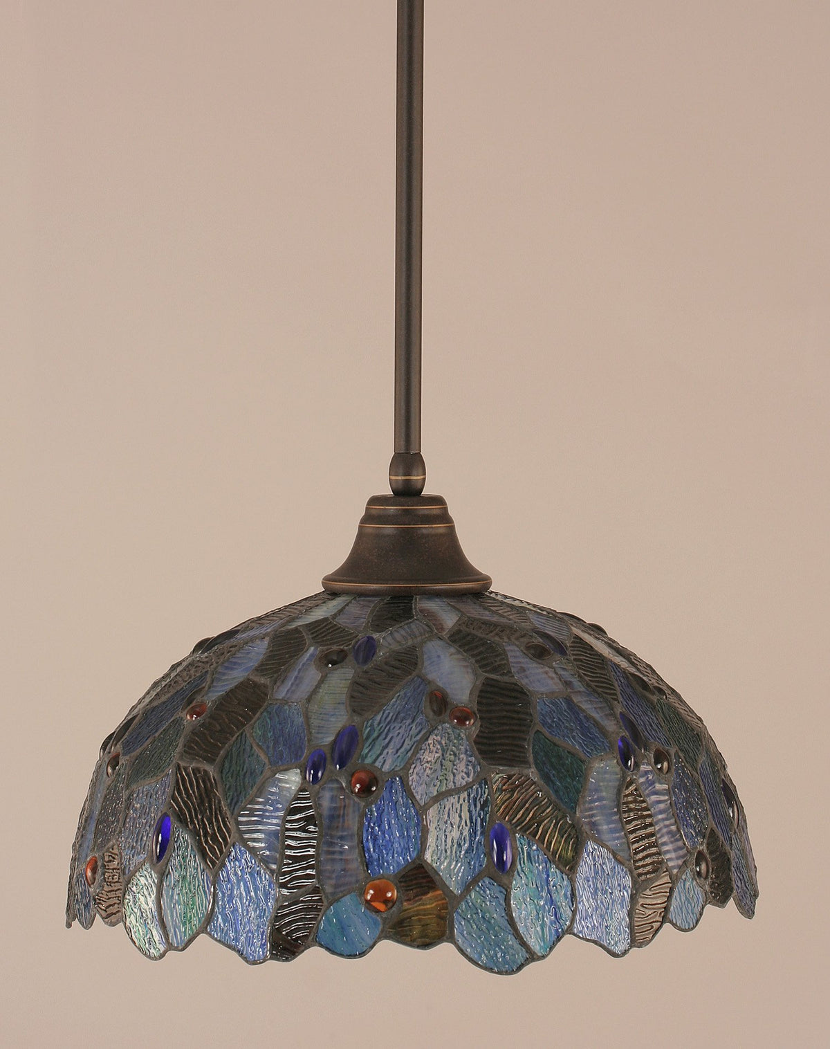 Toltec Lighting 1 Light Pendant In Dark Granite (26-Dg-995)