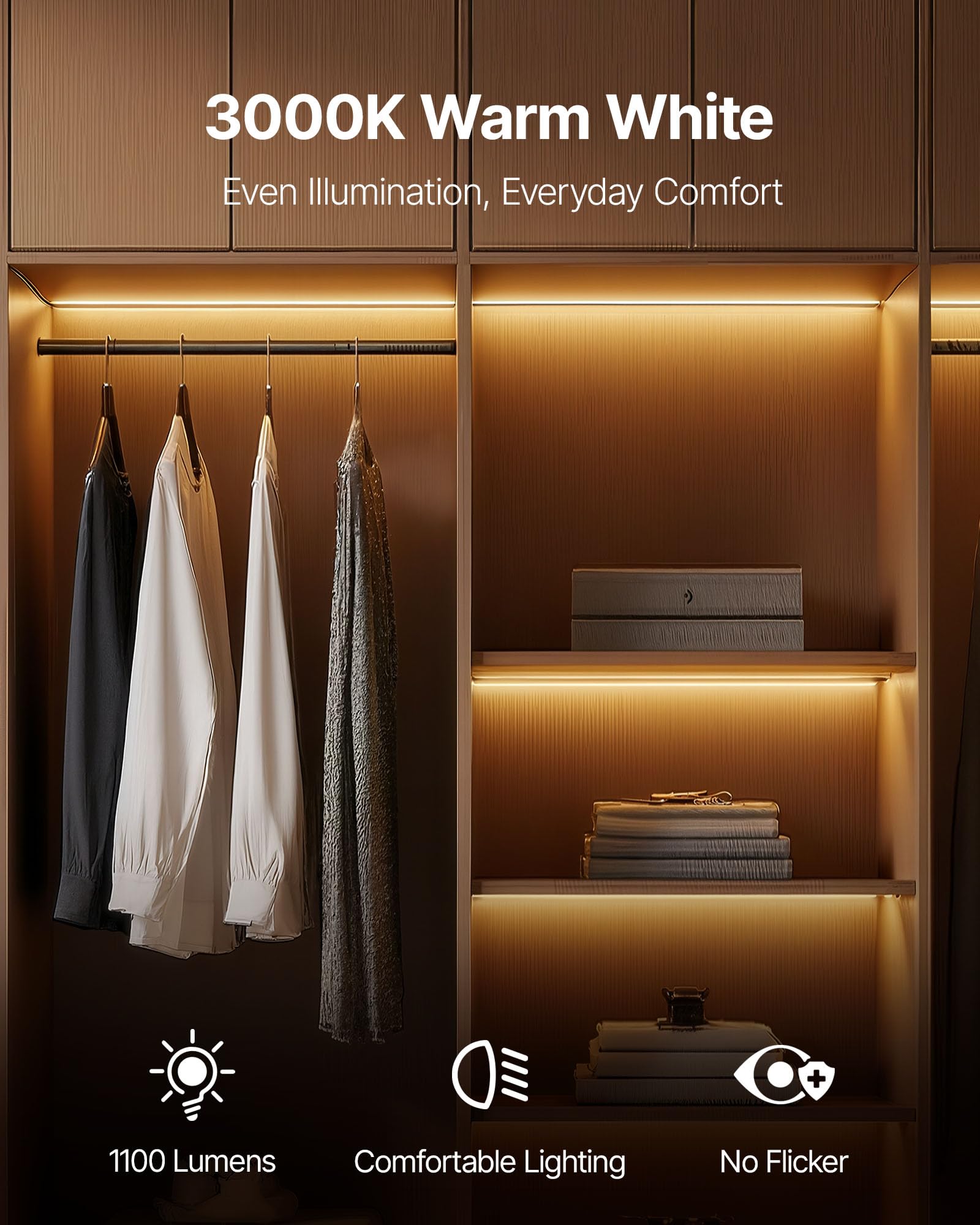 VEVOR 6 Pack T5 Fluorescent Light Bulbs, 21-Inch Linear, Fluorescent Tube Lamp with 3000K Warm White, 13 Watts, G5 Bi-Pin Base,