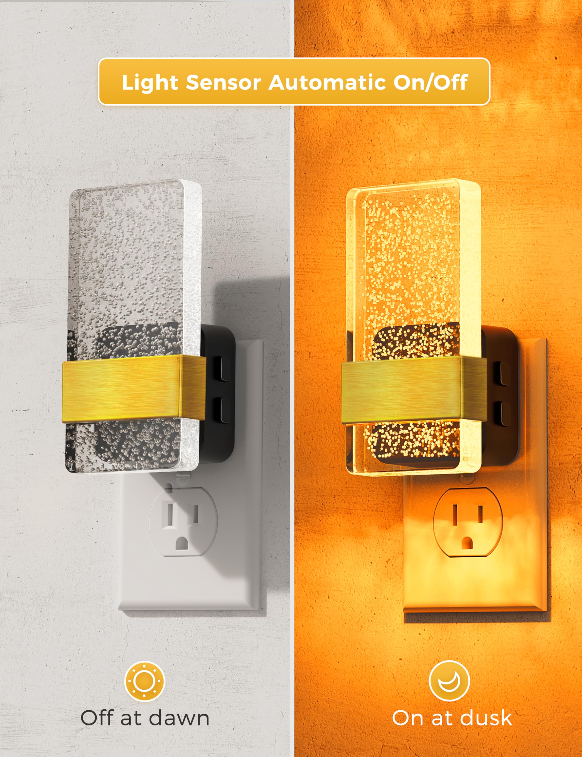 L Lohas Led Night Lights Plug Into Wall [2 Pack]  Color Changing Night Light With Dusk To Dawn Sensor  Rgb 180?Rotating Night Light  0-100Lm Dimmable Nightlight For Kids  Bathroom  Hallway Gift