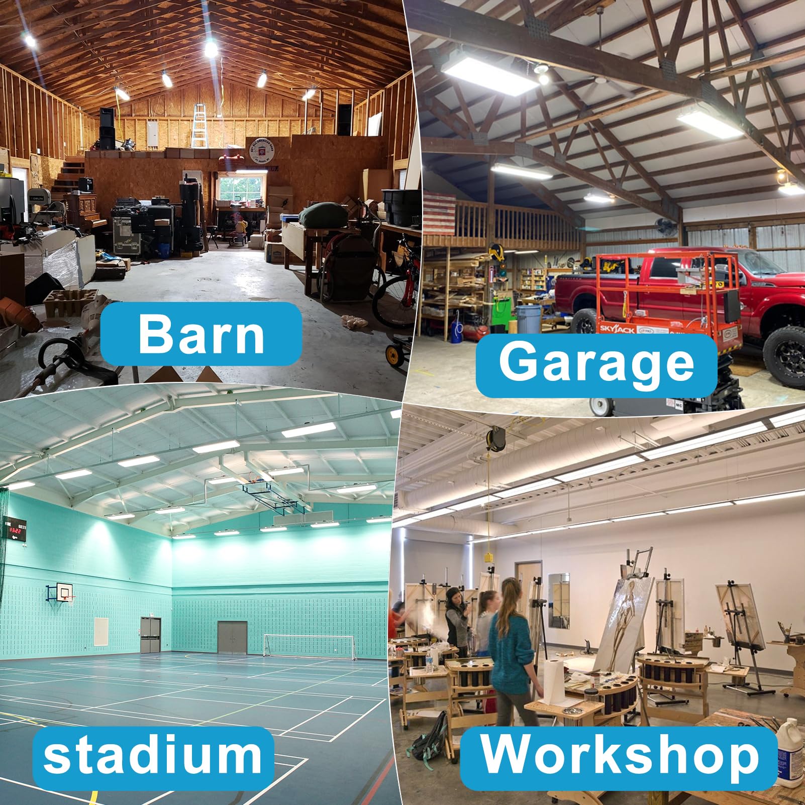 Lightdot 2Ft Led High Bay Shop Light, 100-277V?Driver Equipped? 205W [Eqv.800W] 5000K Linear Hanging Light For Warehouse Diamond