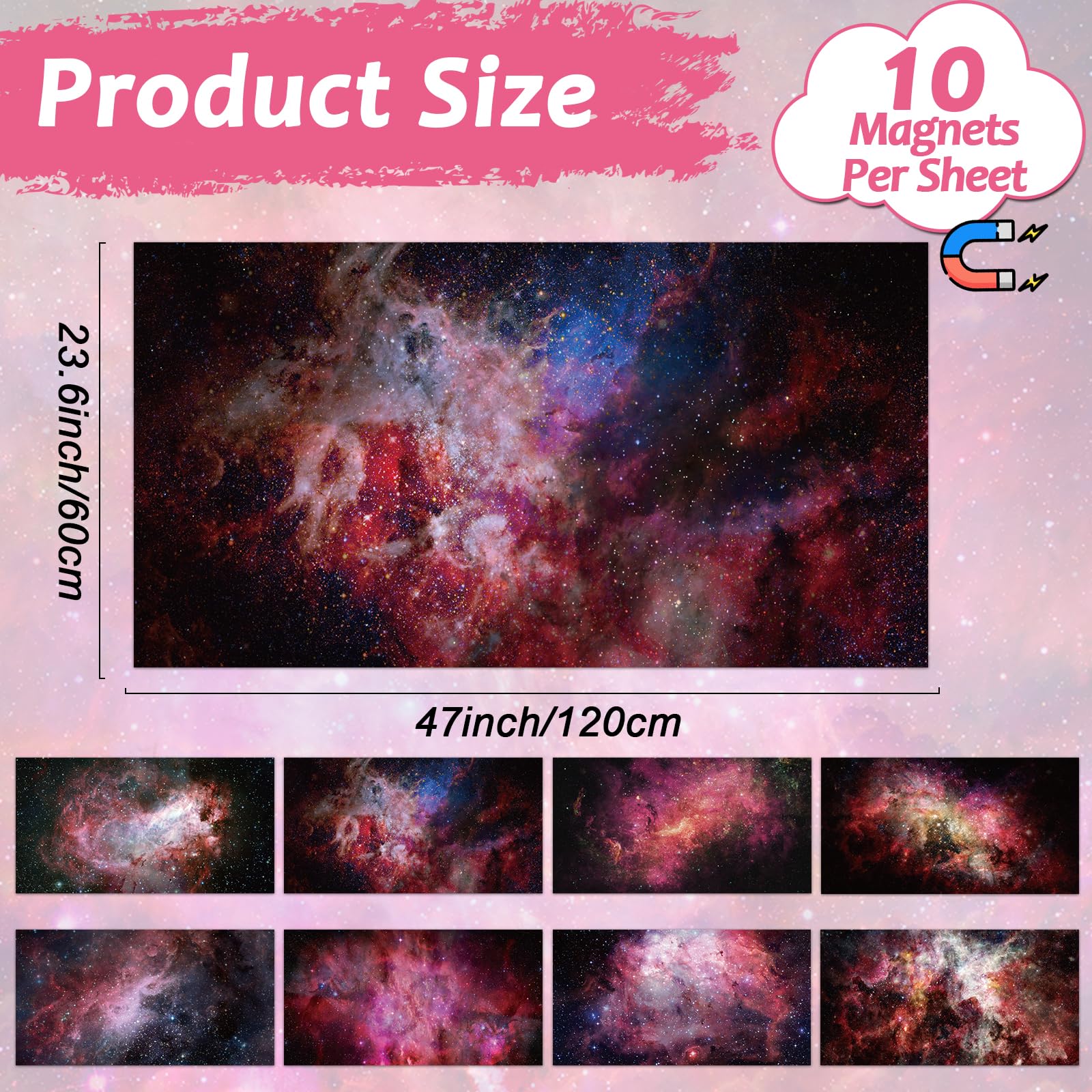 Wiooffen 8 Pcs Fluorescent Light Covers With 80 Magnets Decorative For Classroom Ceiling Light 4X2 Feet Magnetic Filter Easy Ins