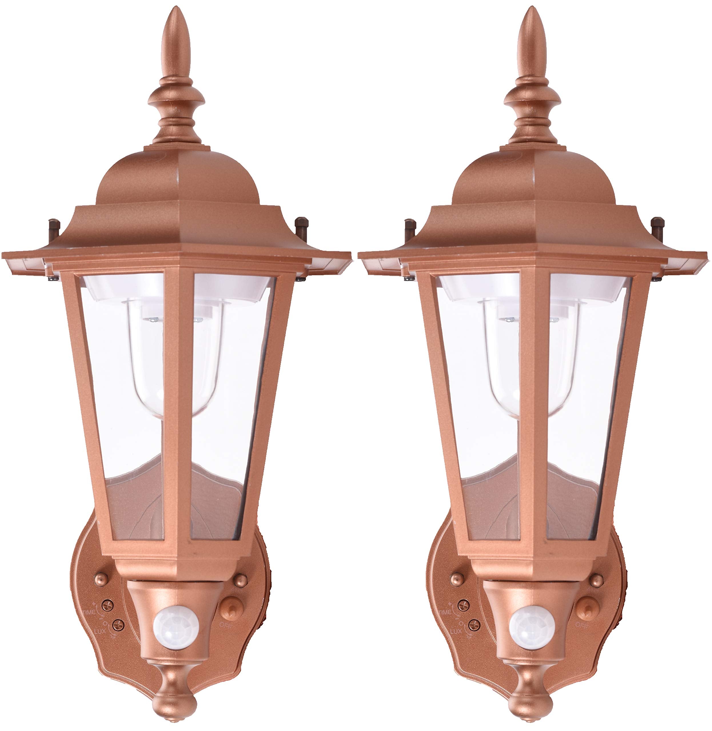 MAXSA Innovations 467192PK LED Wall Sconce, 2-Pack (Bronze), Copper