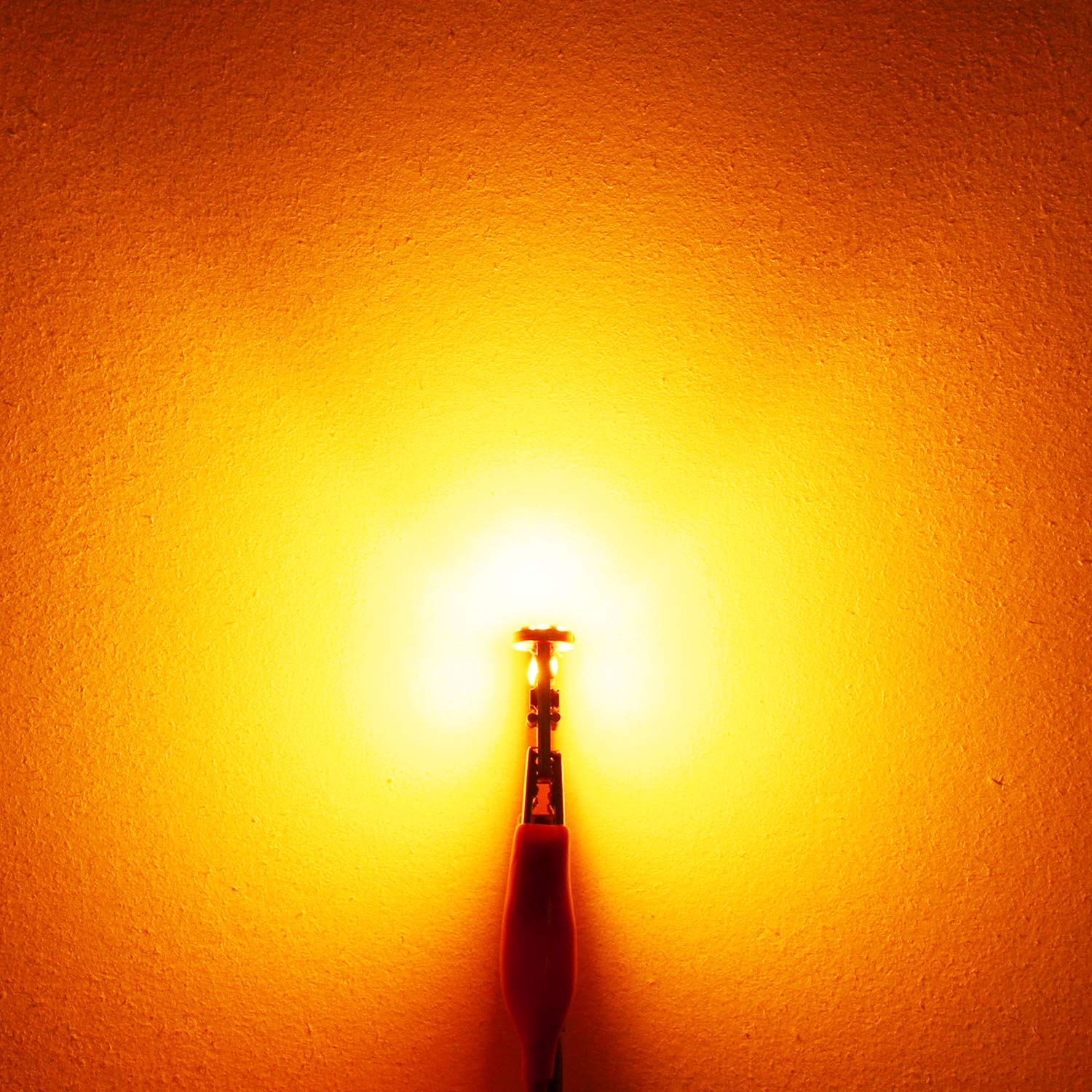 PHINLION 194 LED Bulb Replacement for Car Lights, 15-SMD 4014 Chipsets, Amber Yellow