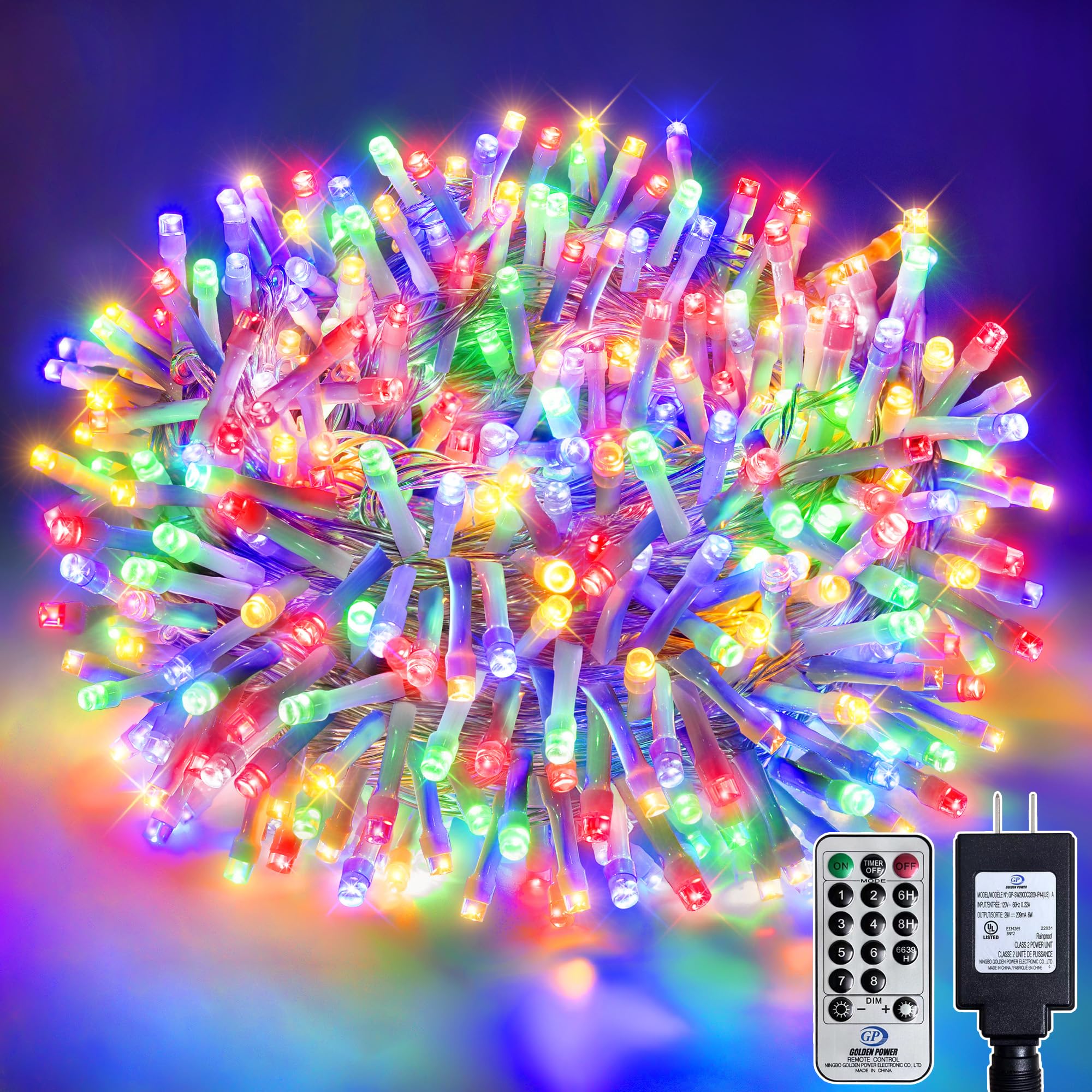 Soagrc 132FT 400 LED Christmas Tree Lights, Bright Multicolor Outdoor Christmas String Lights for House, Fairy Lights with 8 Mod