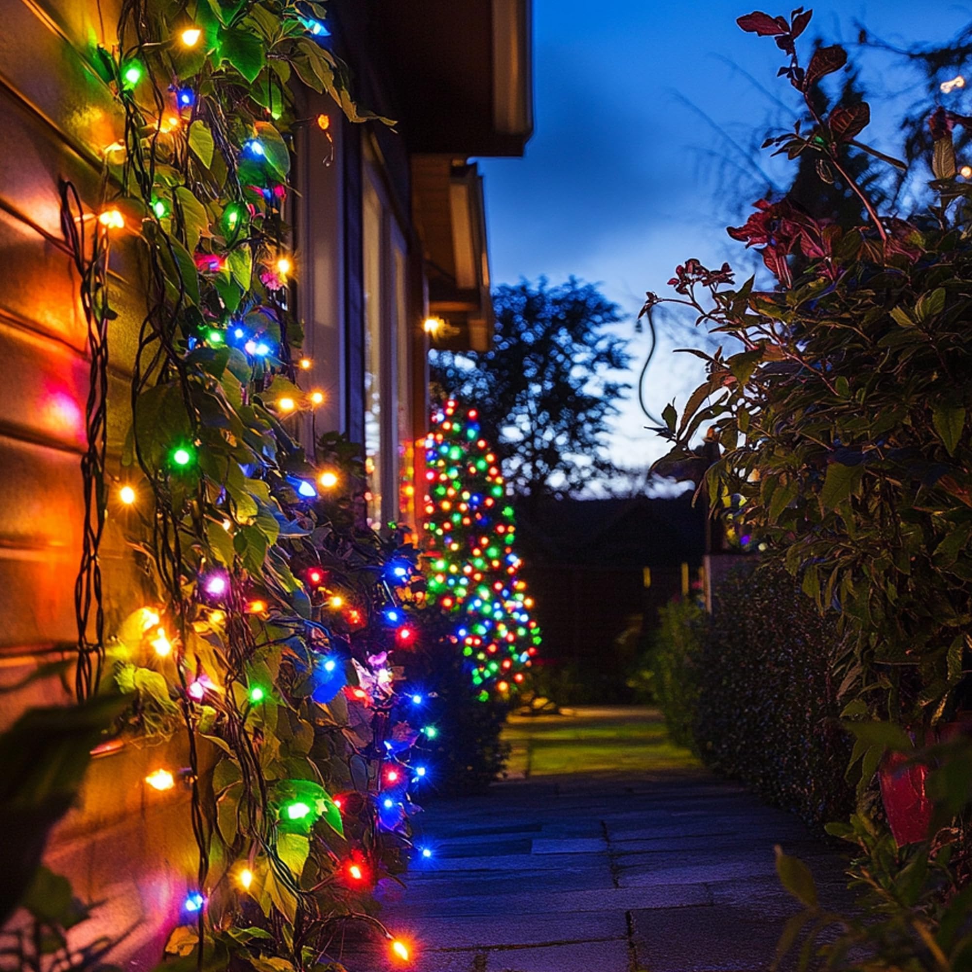 Tw Shine 66 Ft 200 Led Fairy Lights For Bedroom Multi-Colored, Usb Waterproof Christmas String Lights With Remote Timer, 8 Modes Copper Wire For Indoor Outdoor Party Tree Wedding Yard Decorations