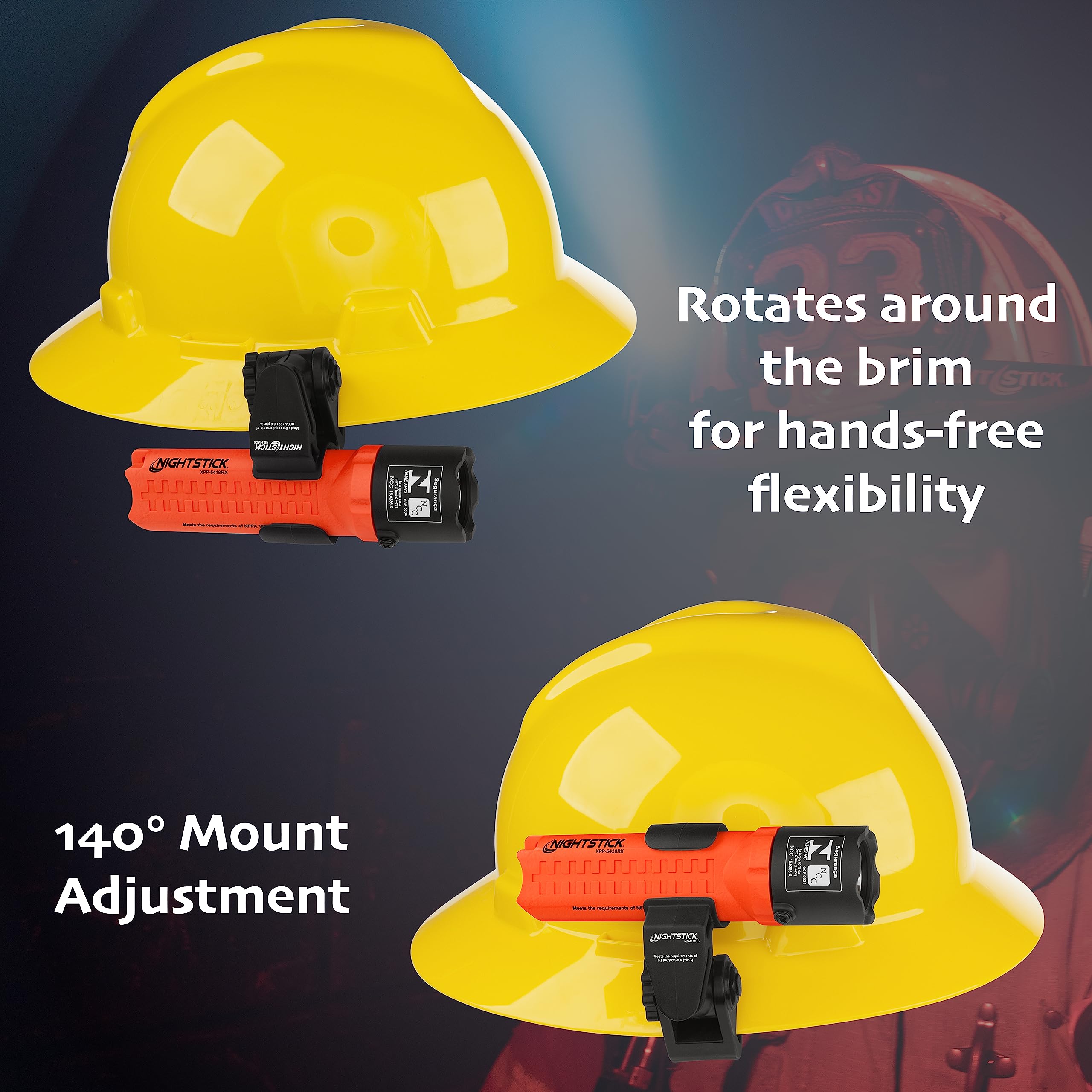 Nightstick Xpp-5418Rx-K01 Intrinsically Safe Flashlights With Multi-Angle Mount, Red