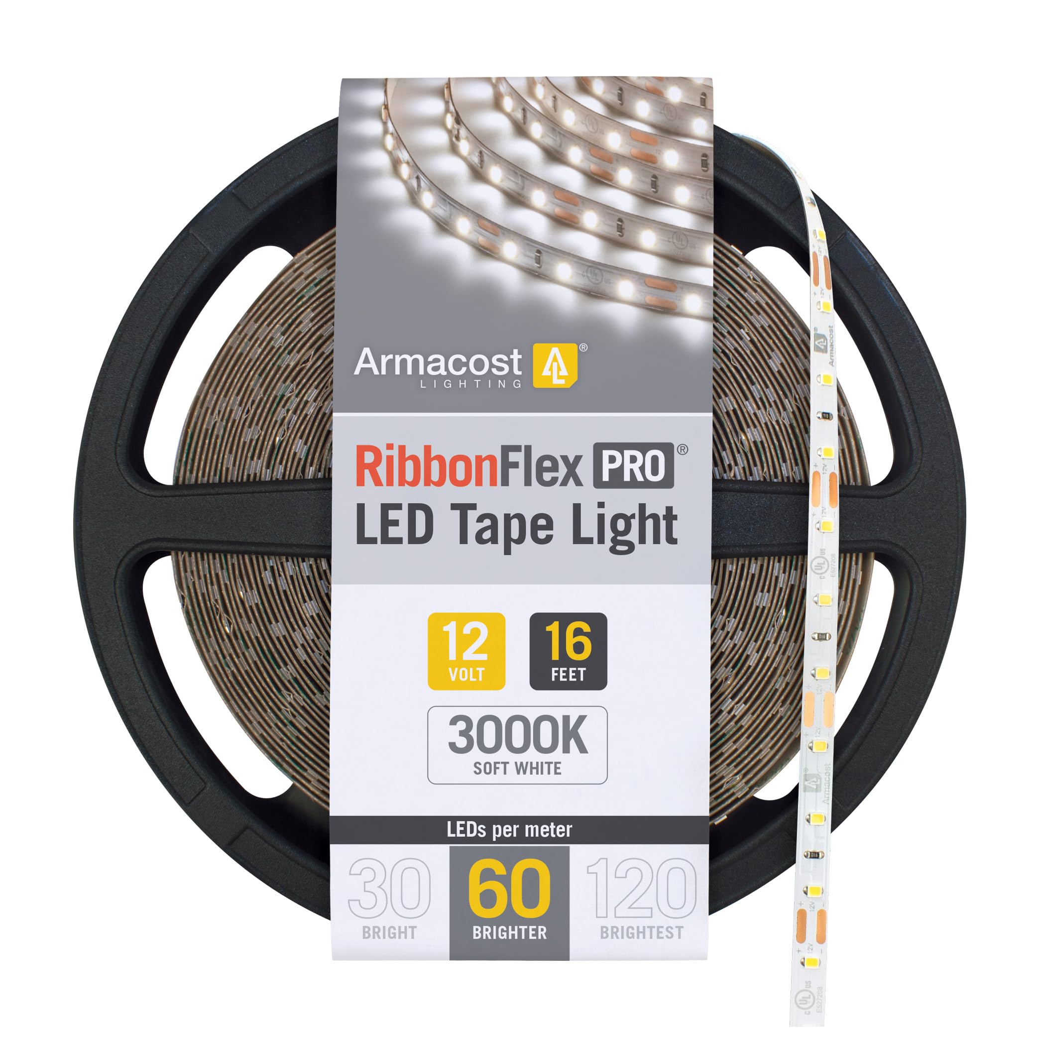 Armacost Lighting 142230 RibbonFlex Pro Series 60, 16.4 ft. 3000K LED Lights
