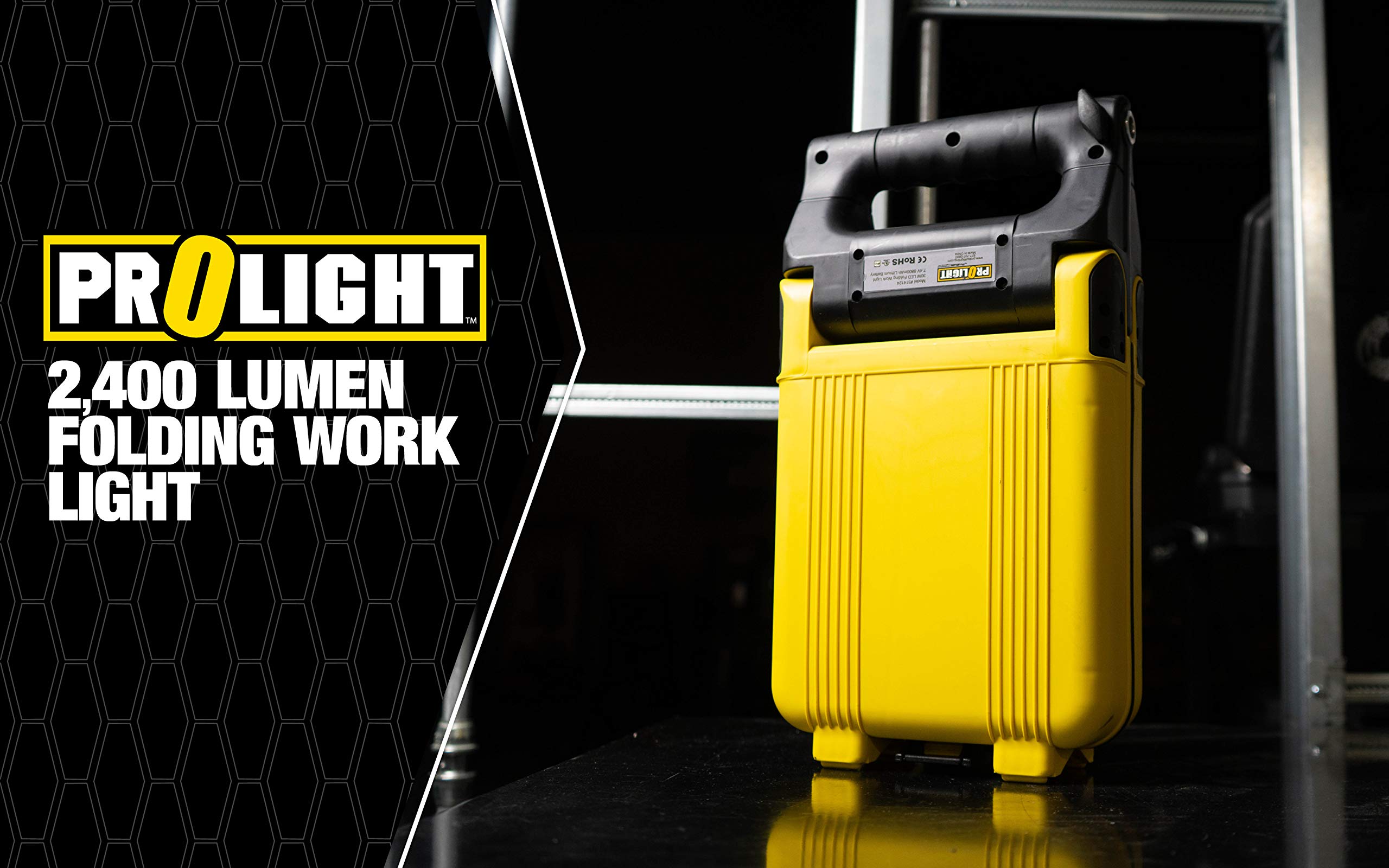 ProLight 514124 30W Rechargeable Folding Light, One Size, Yellow