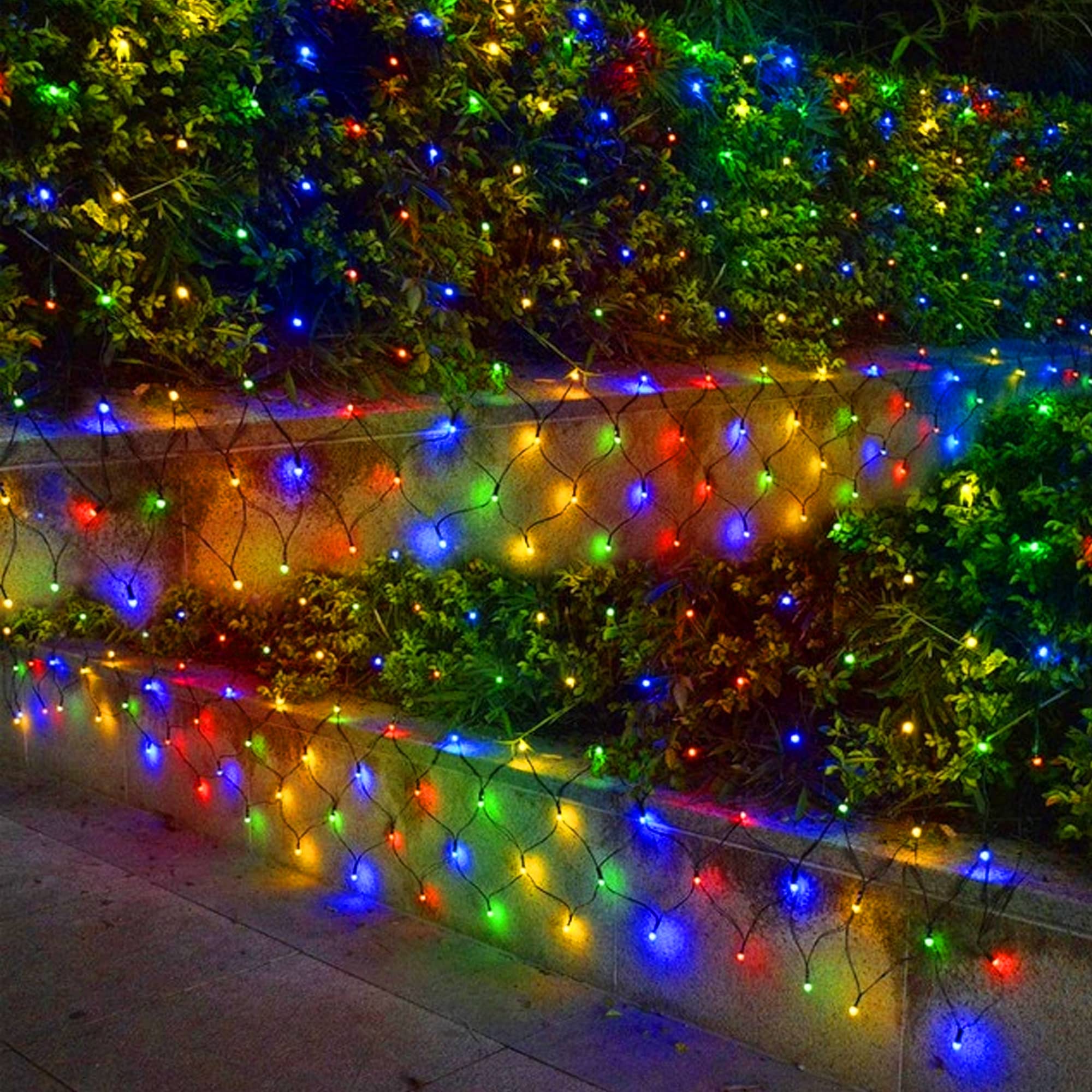 TW SHINE Christmas Lights Outdoor, 200 LED, Waterproof Net Lights, 9.8FT x 6.6FT, Multicolor, Model HB-200WCOI