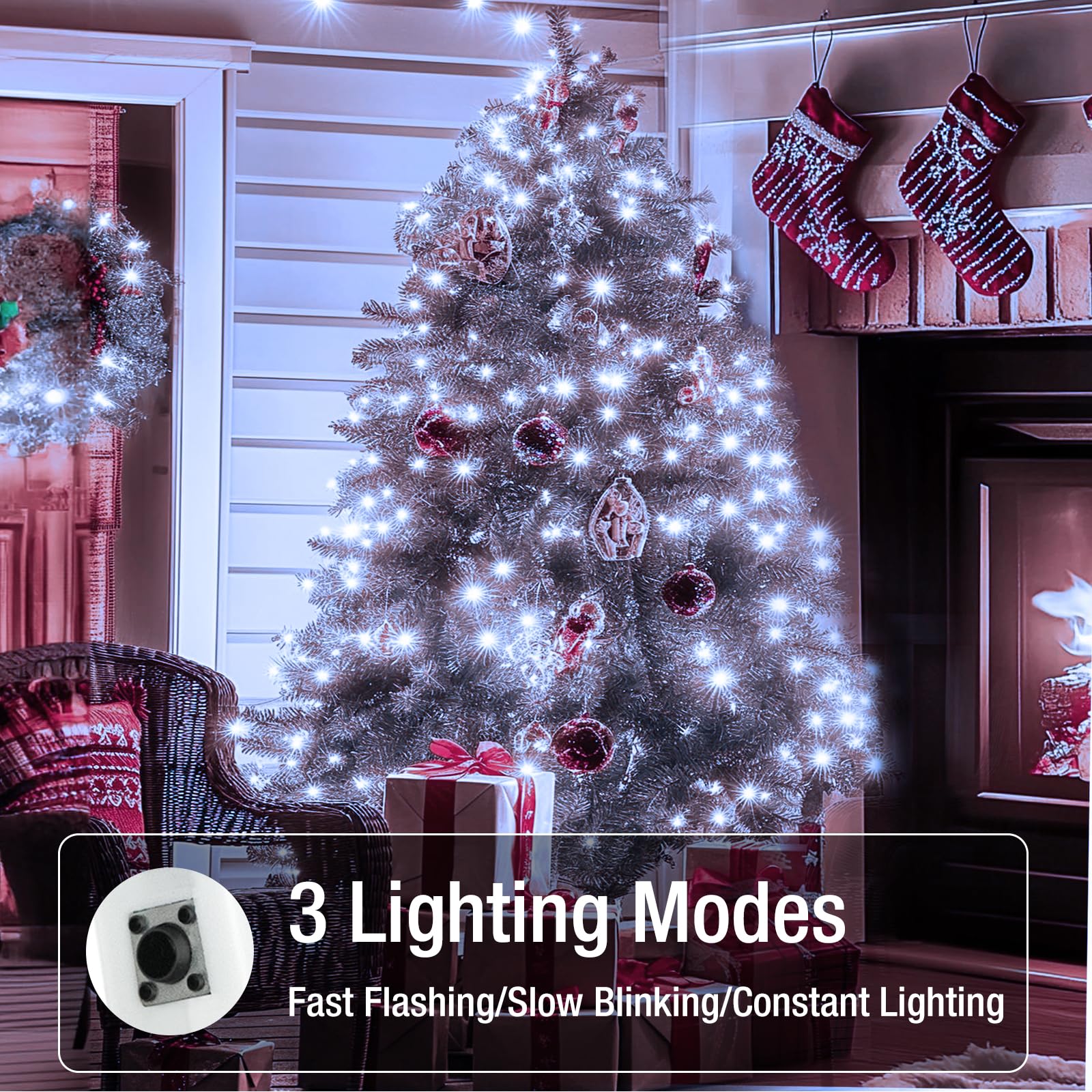 Fairdeer 6 Pack Fairy Lights - 7ft 20 LED Twinkle Lights, Waterproof, Cool White, Model BL26C-6 for Party Wedding Decoration