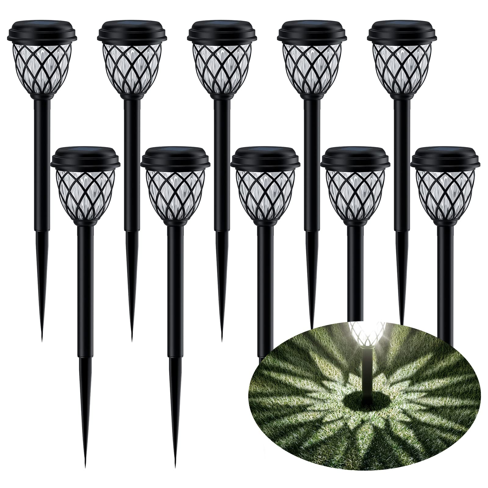 Ruhotili Solar Outdoor Lights - Waterproof Ip65, Bright Solar Garden Lights For Patio & Yard