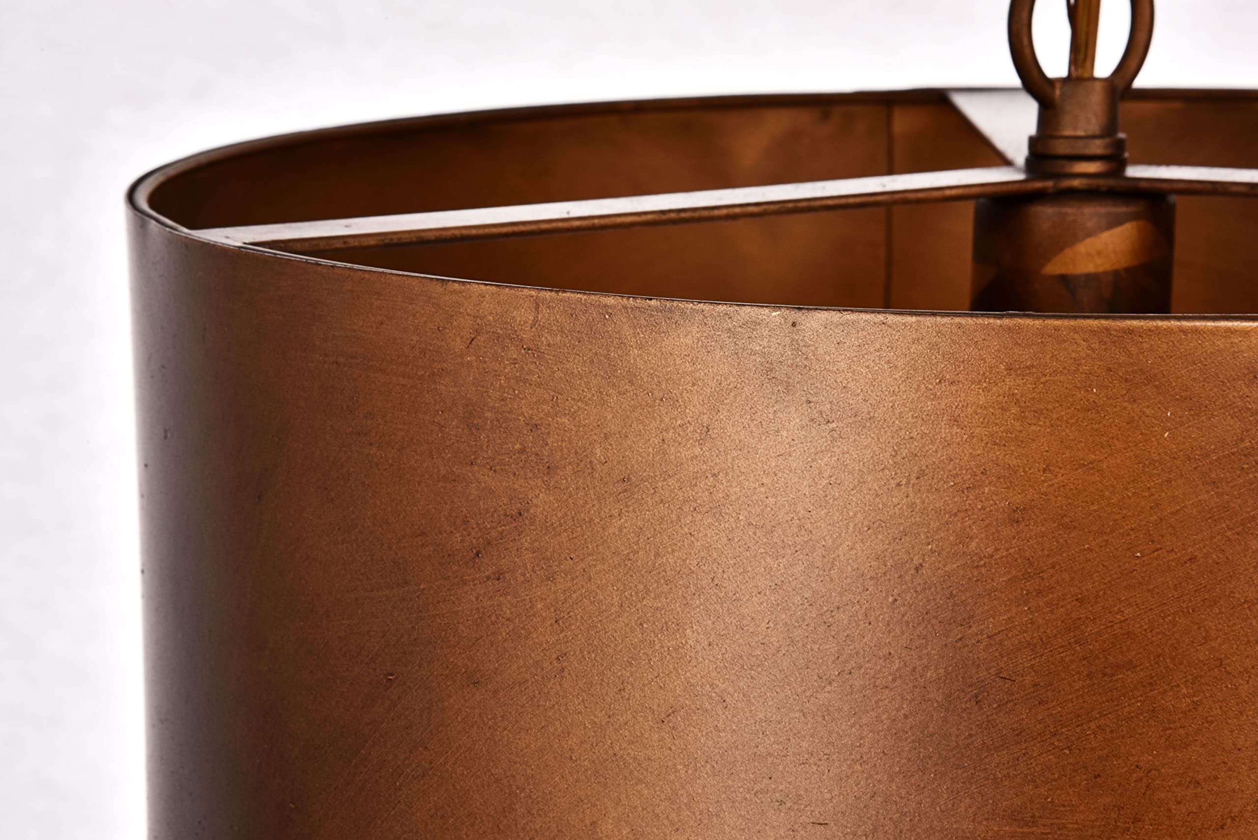 Elegant Lighting Pendant Light, Miro Collection, Vintage Black Finish, Metal, D15 H9.25, Model LD6015D15BK