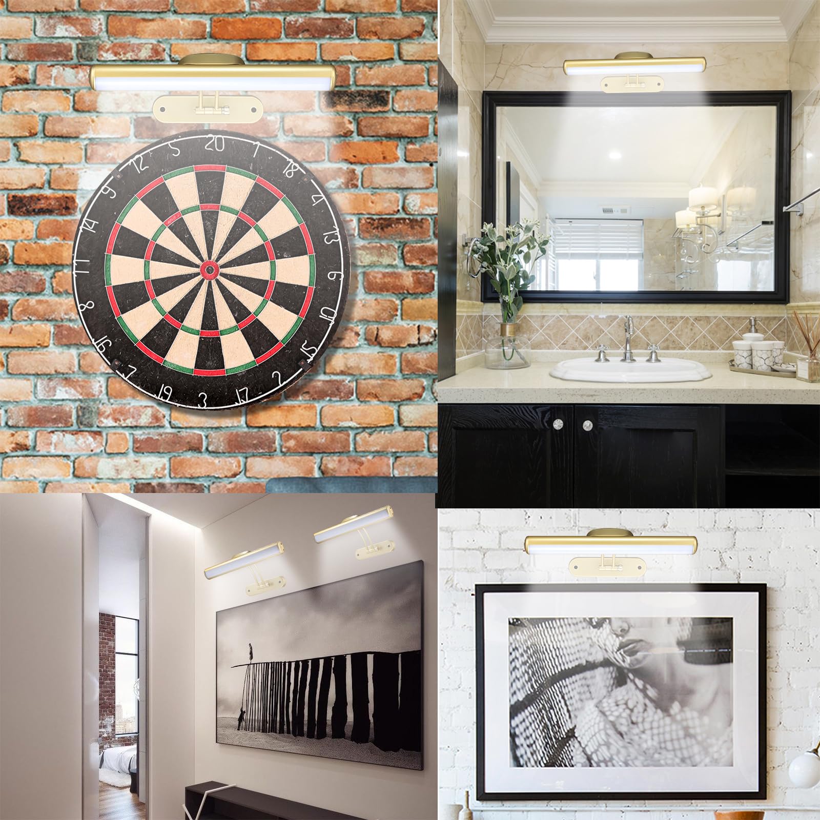 Mioblue Rechargeable Picture Light With Remote, Wireless Battery Art Display Light With Remote Control, Dimmable/Timer Off Paint