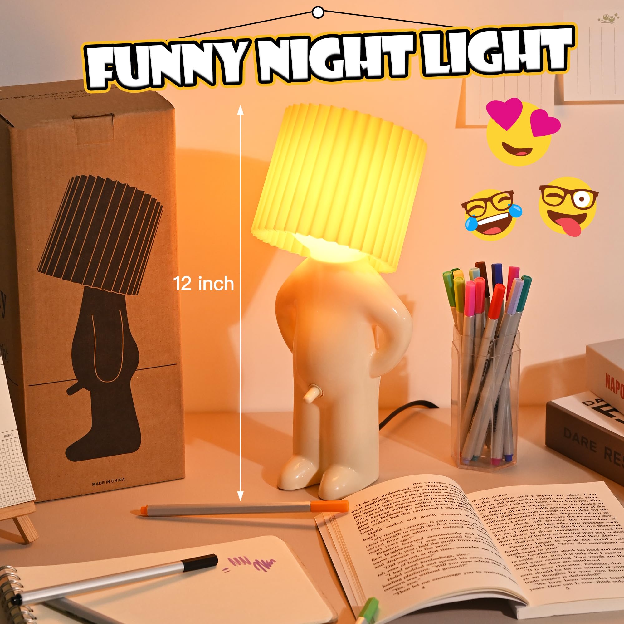 Valentines Day Gifts For Him Her, Bedside Night Light, Birthday Christmas Gifts For Men Women Boyfriend Girlfriend, Funny Anniversary Gag Gifts, White Elephant Gifts For Adults