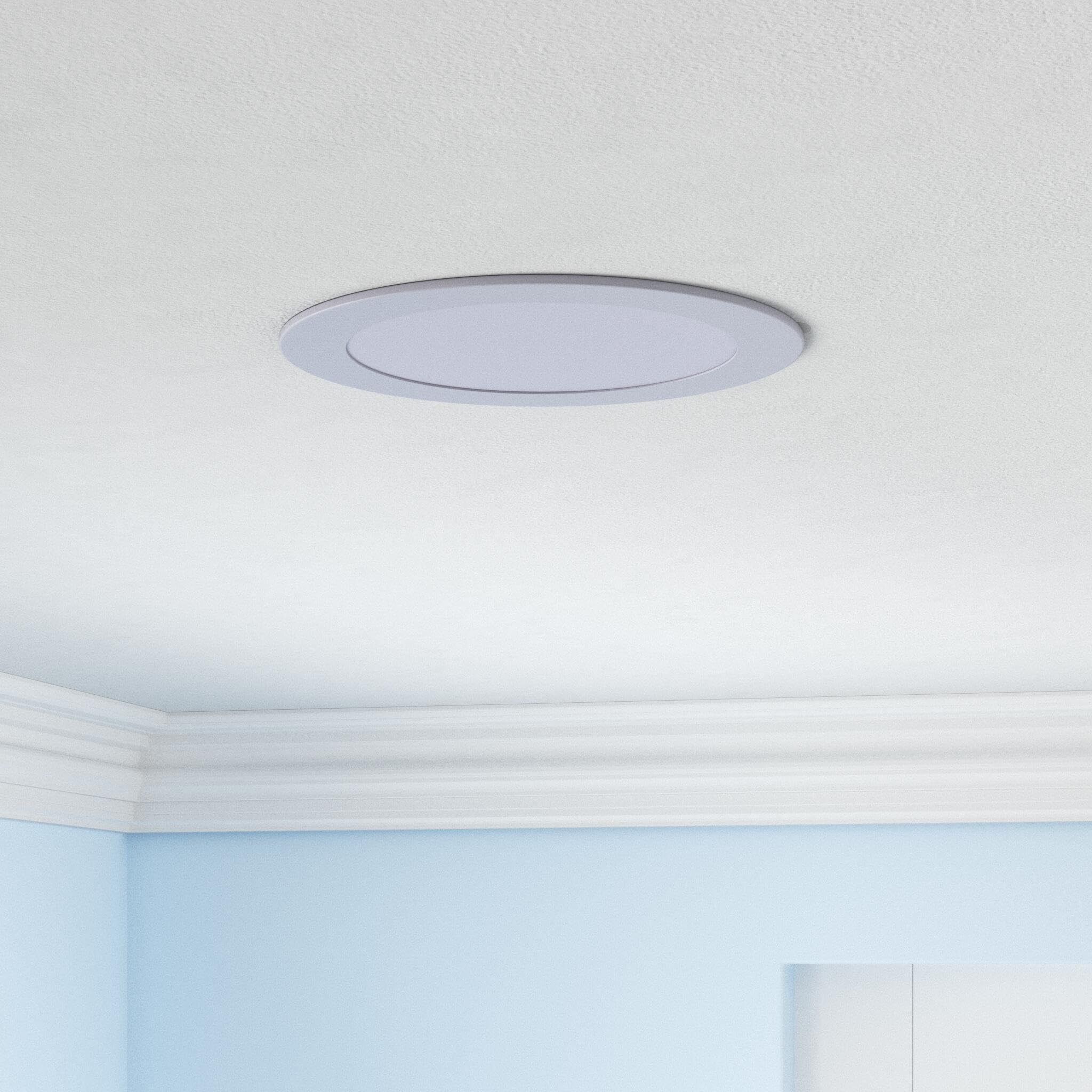 Cycevsun 6 Pack Led Recessed Lighting 6 Inch With Night Light, Dimmable 5Cct Canless Ultra Thin Wafer Downlight Soffit With Junc